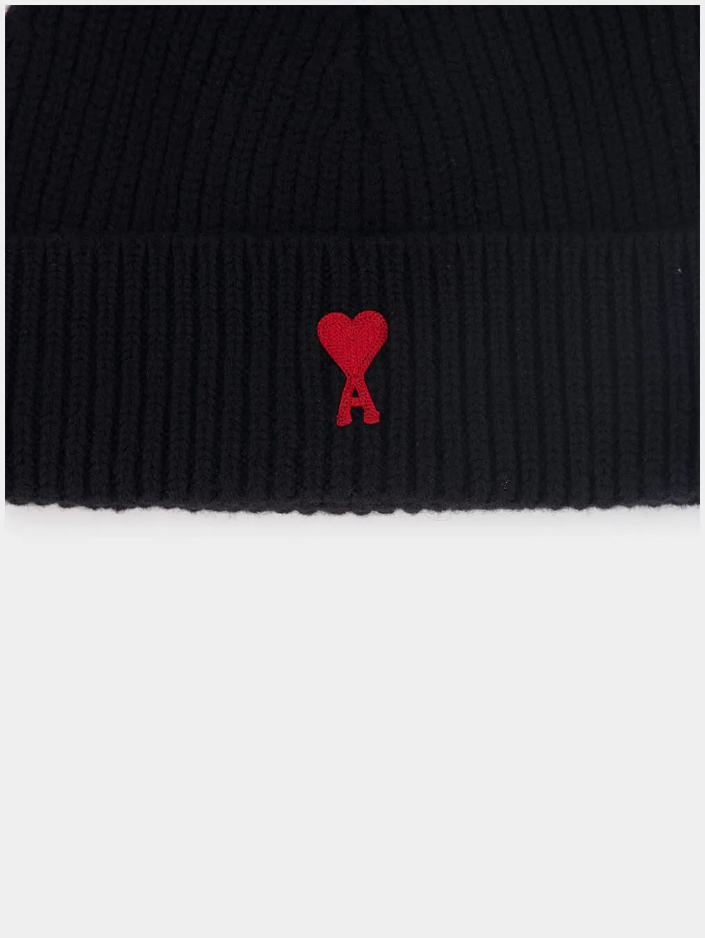 Ami De Coeur Ribbed Wool Beanie