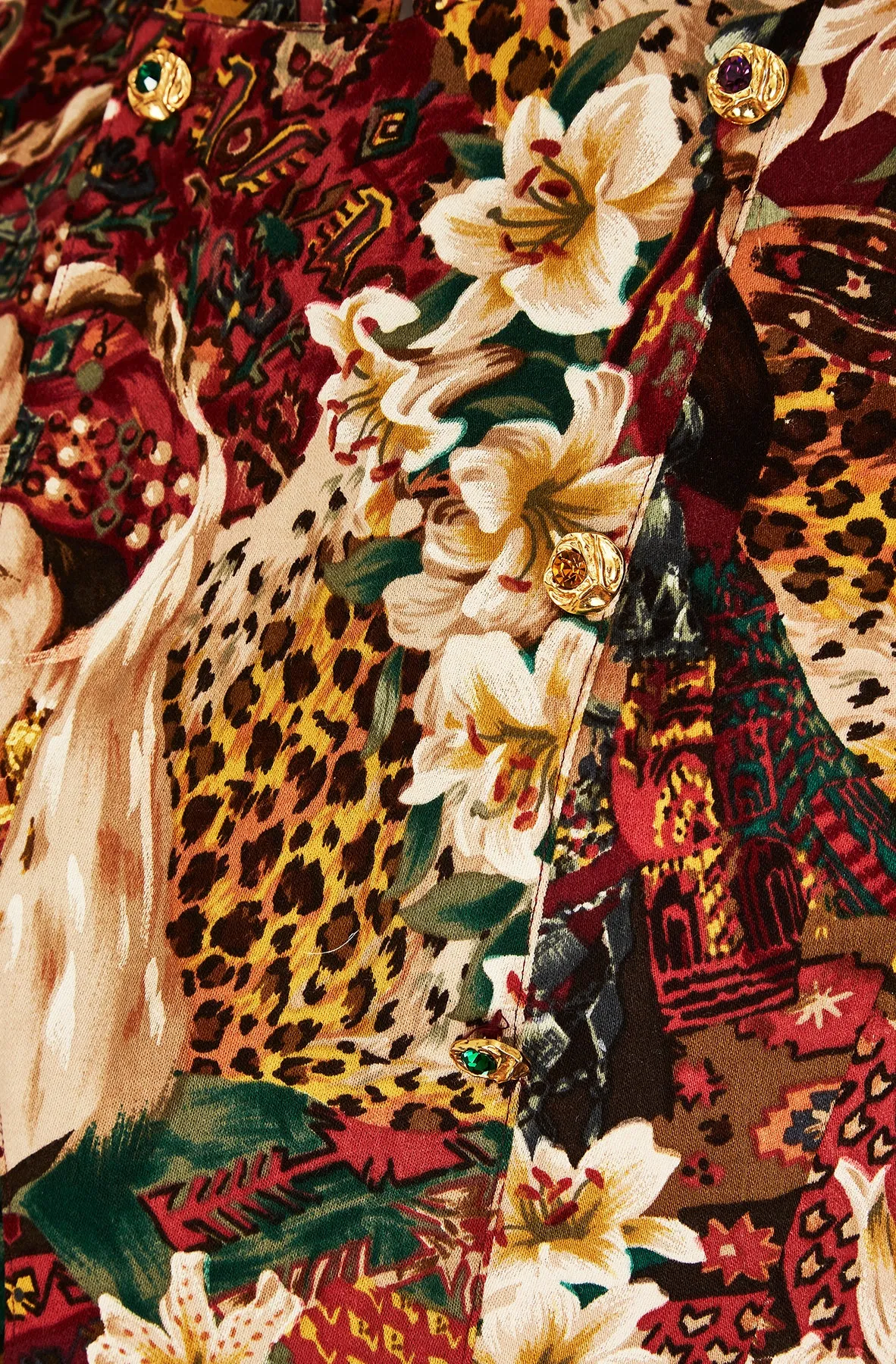ARCHIVE - 1990s Kenzo Novelty Print Leopard Jacket with Bum Bag