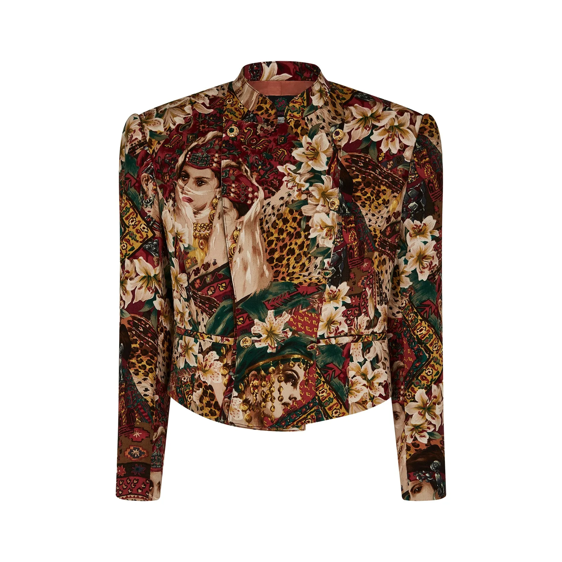 ARCHIVE - 1990s Kenzo Novelty Print Leopard Jacket with Bum Bag