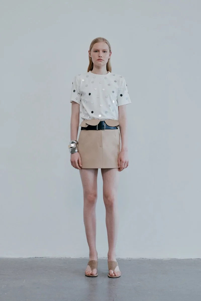 ARIA FLOUNCE WAIST MINI SKIRT
