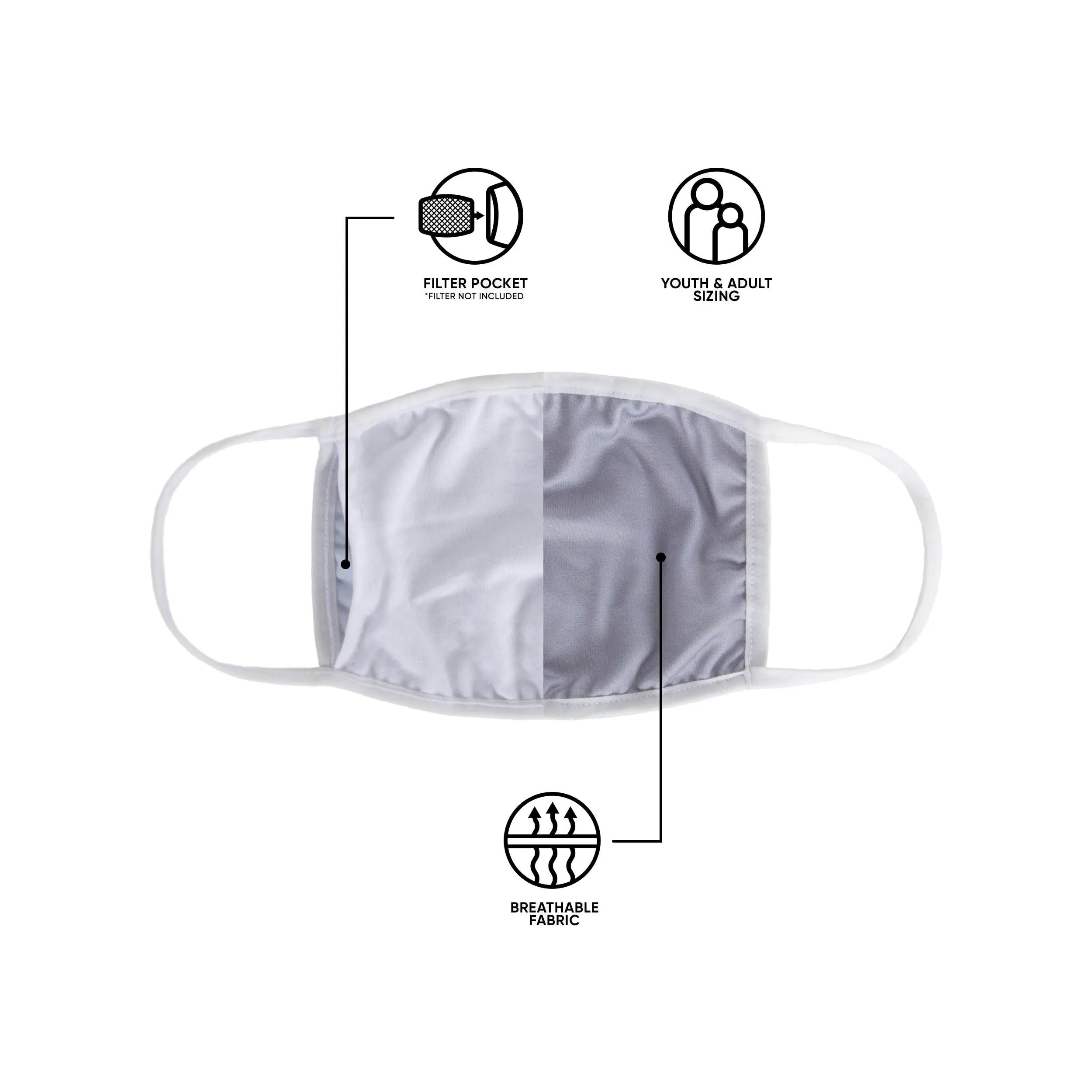 Arkansas Razorbacks NCAA Clutch 2 Pack Face Cover