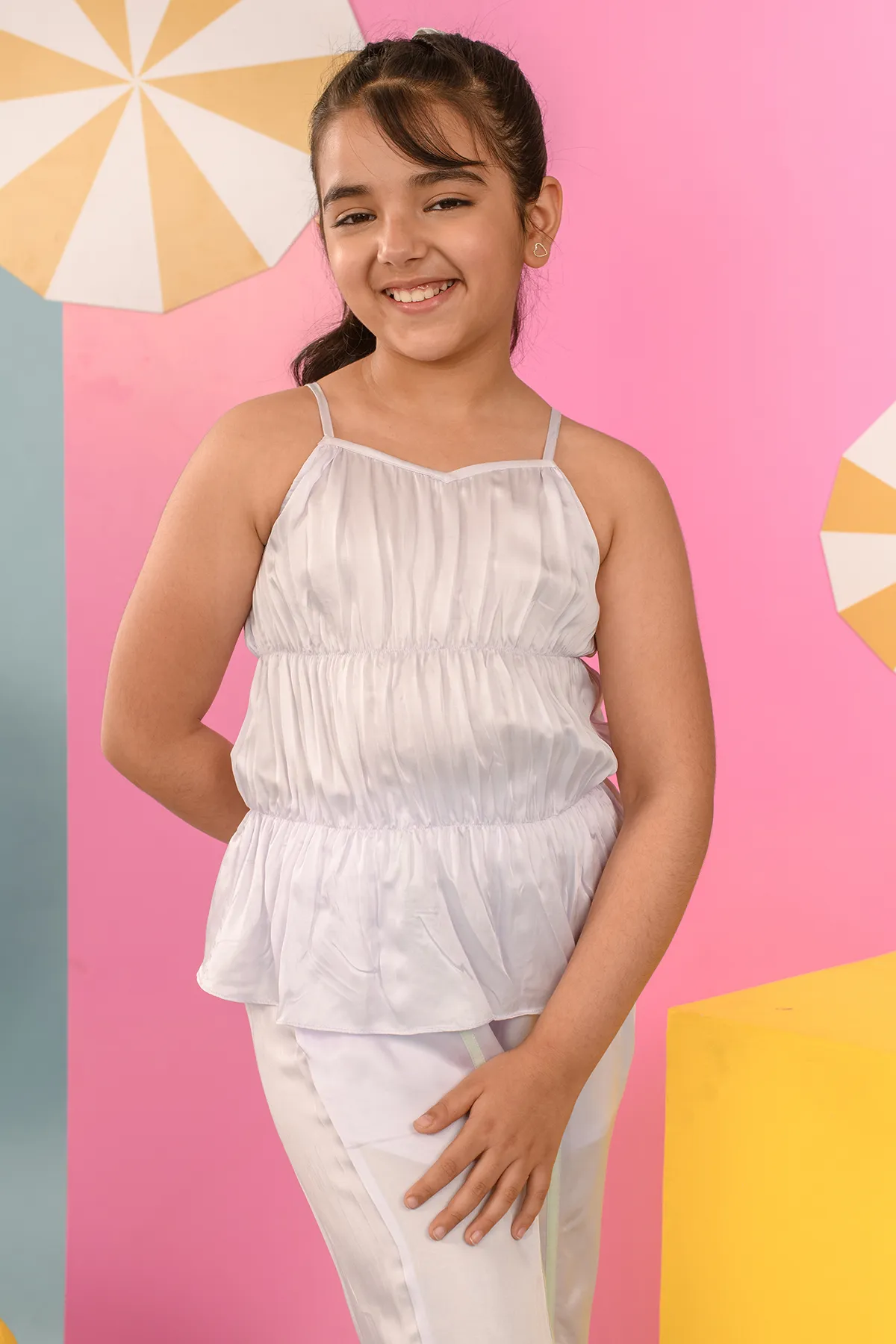 Asteria- German Satin Coord Set For Girls