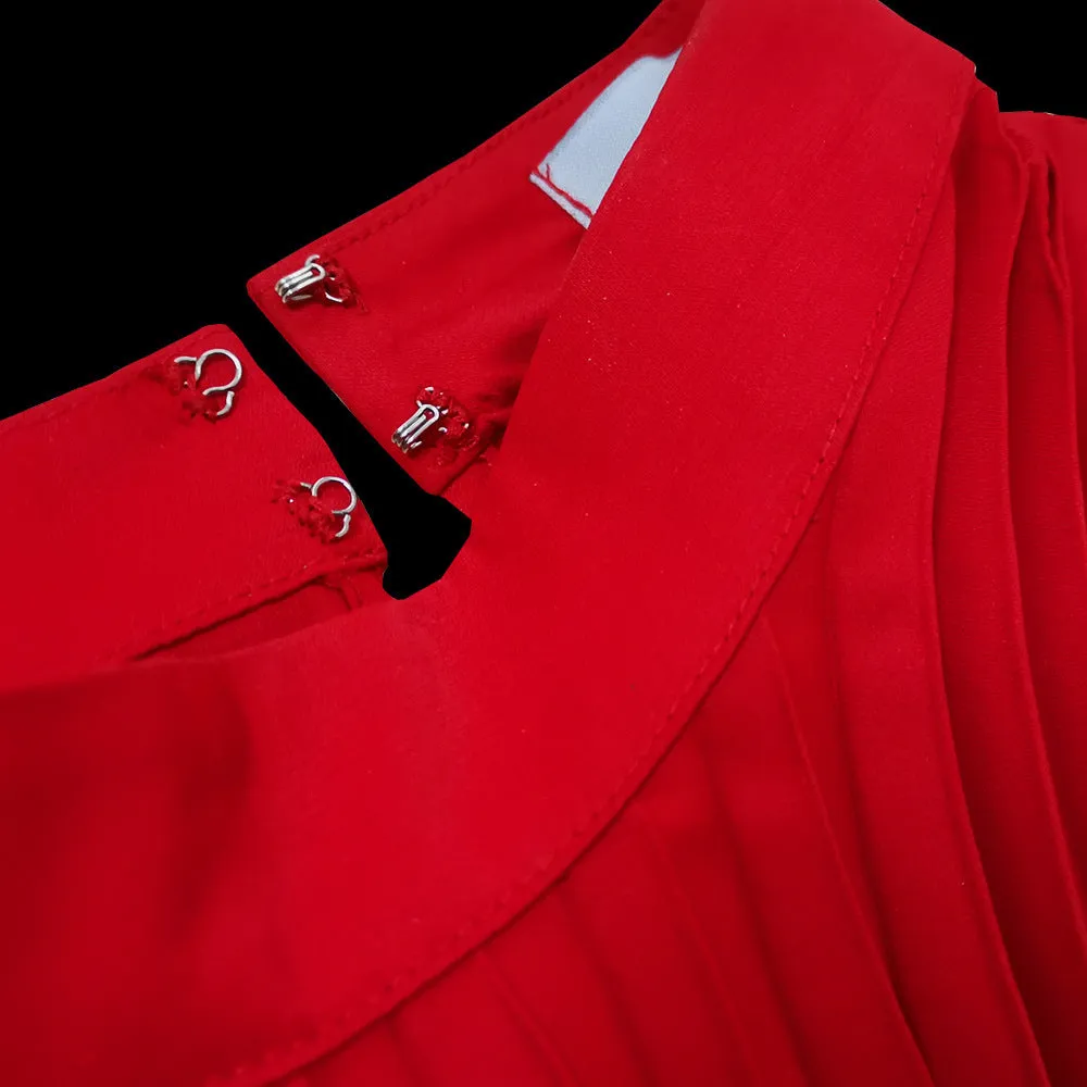 Bat Sleeve Plus Size Loose Casual Pleated Dress