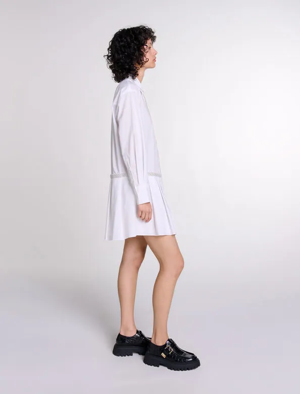 Beaded shirt dress