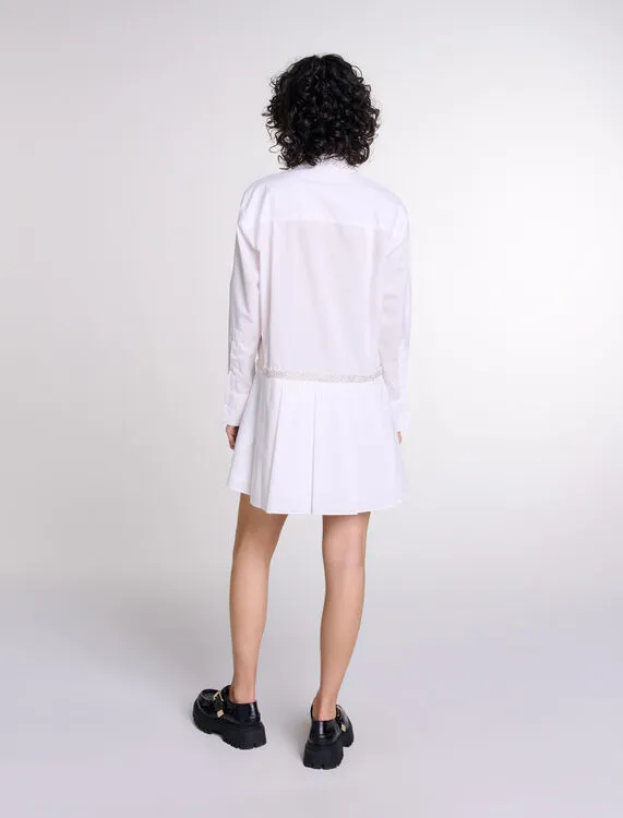 Beaded shirt dress