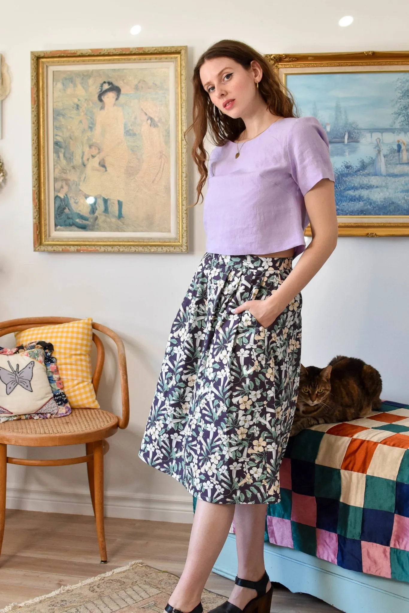 Birds of North America Water Witch Skirt - Honeysuckle (Online Exclusive)