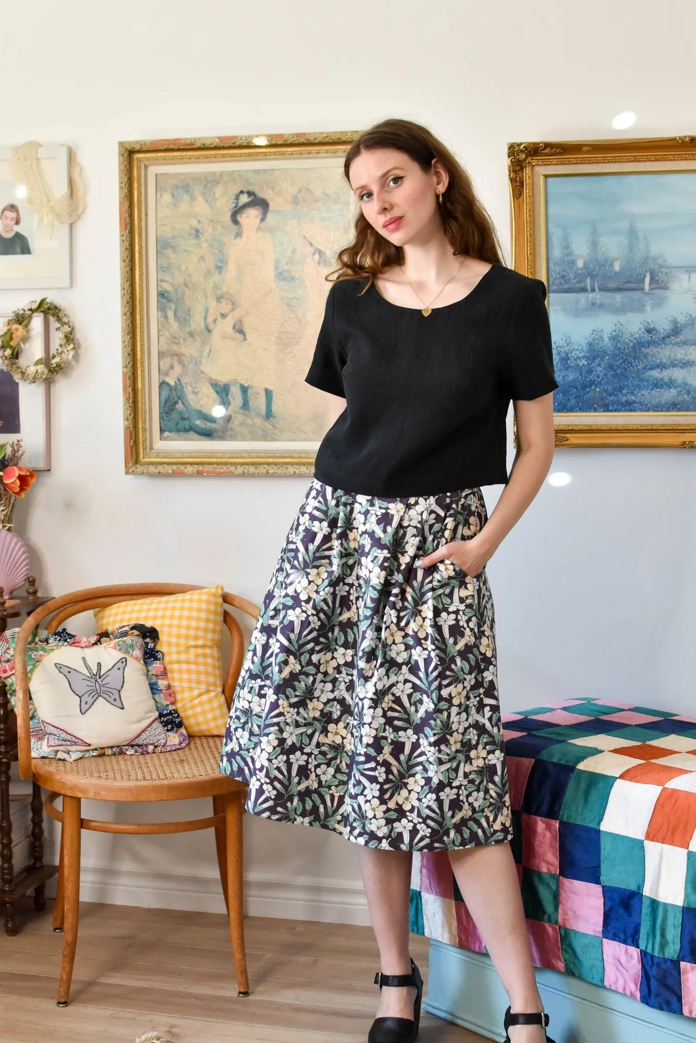 Birds of North America Water Witch Skirt - Honeysuckle (Online Exclusive)