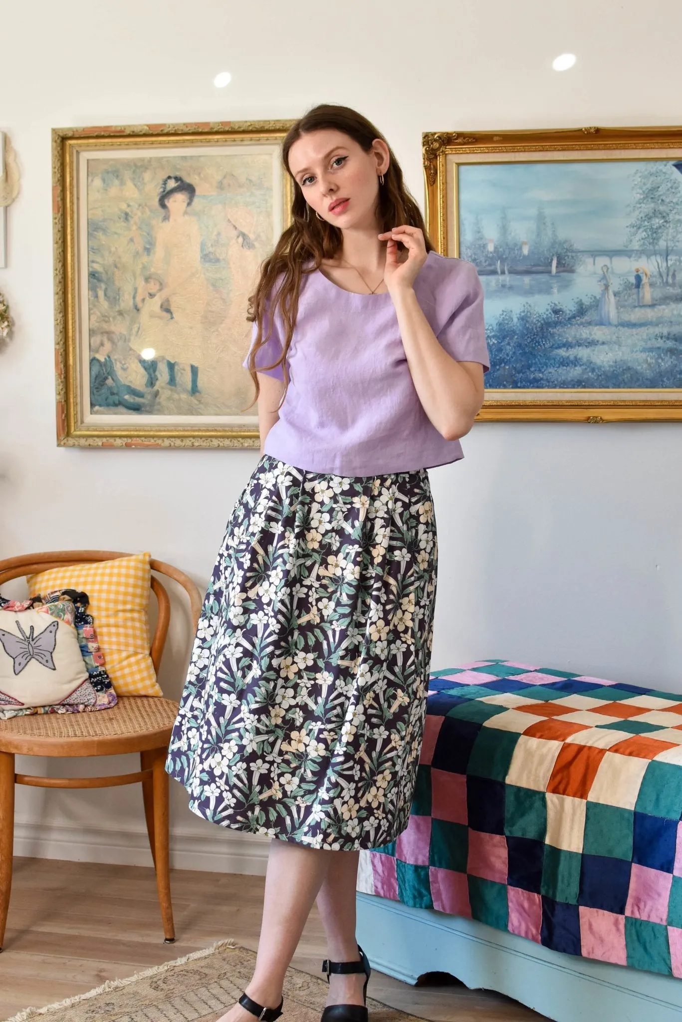 Birds of North America Water Witch Skirt - Honeysuckle (Online Exclusive)