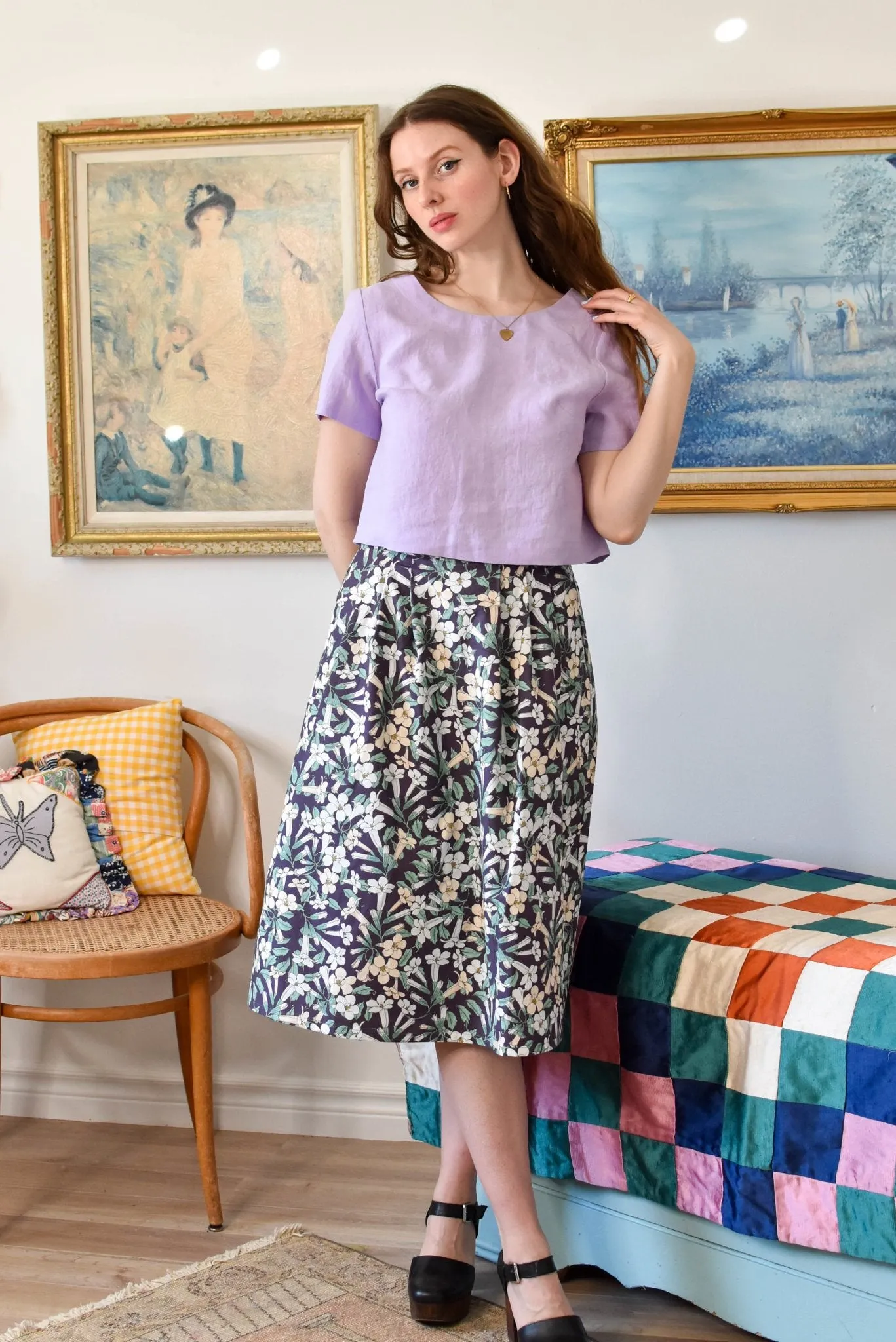 Birds of North America Water Witch Skirt - Honeysuckle (Online Exclusive)