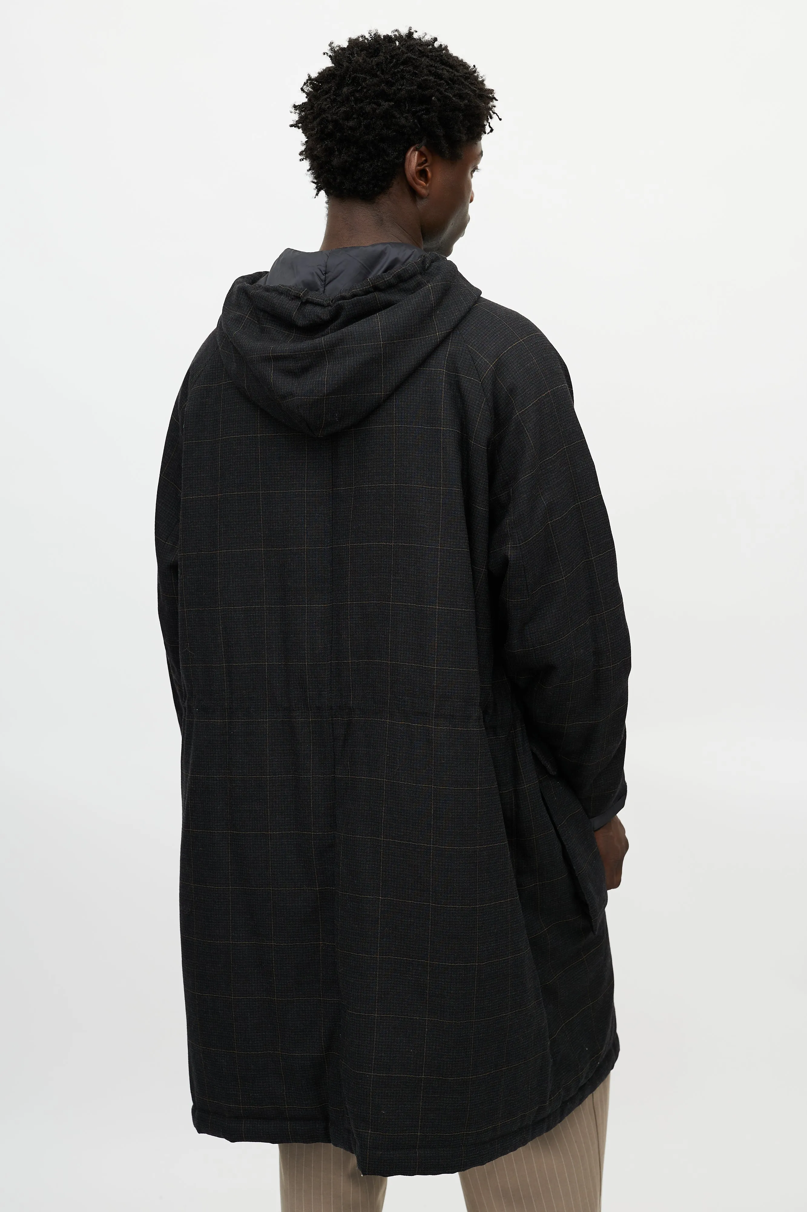 Black Padded Reversible Coat