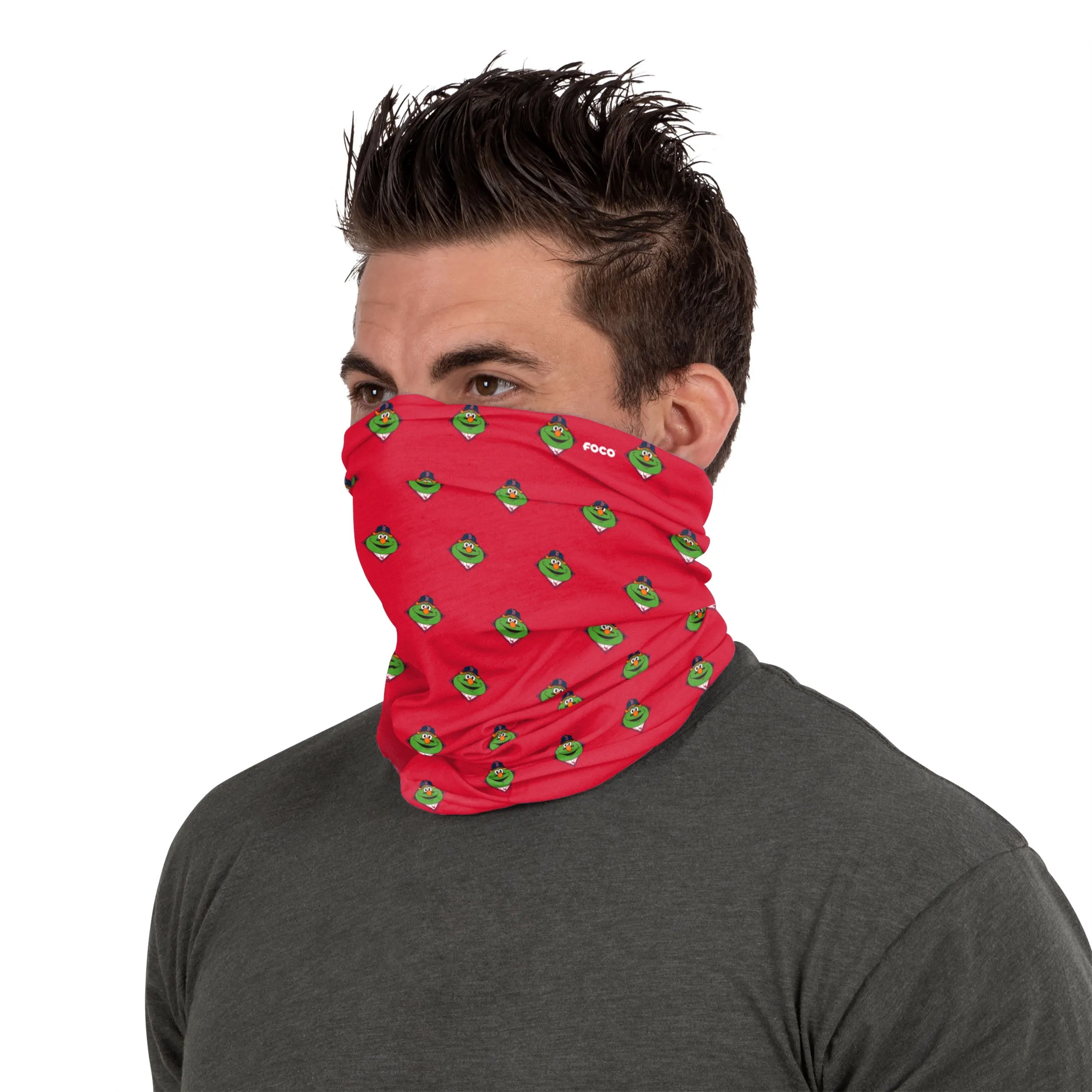 Boston Red Sox MLB Wally the Green Monster Mini Print Mascot Gaiter Scarf
