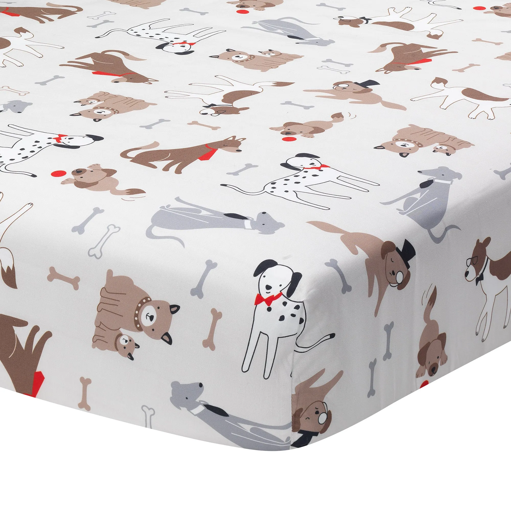 Bow Wow 3-Piece Crib Bedding Set