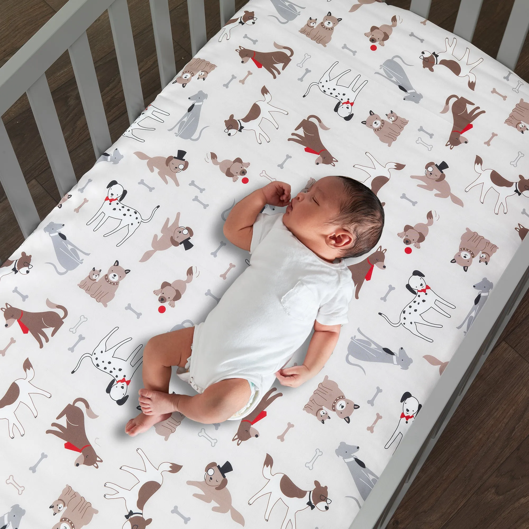 Bow Wow 3-Piece Crib Bedding Set