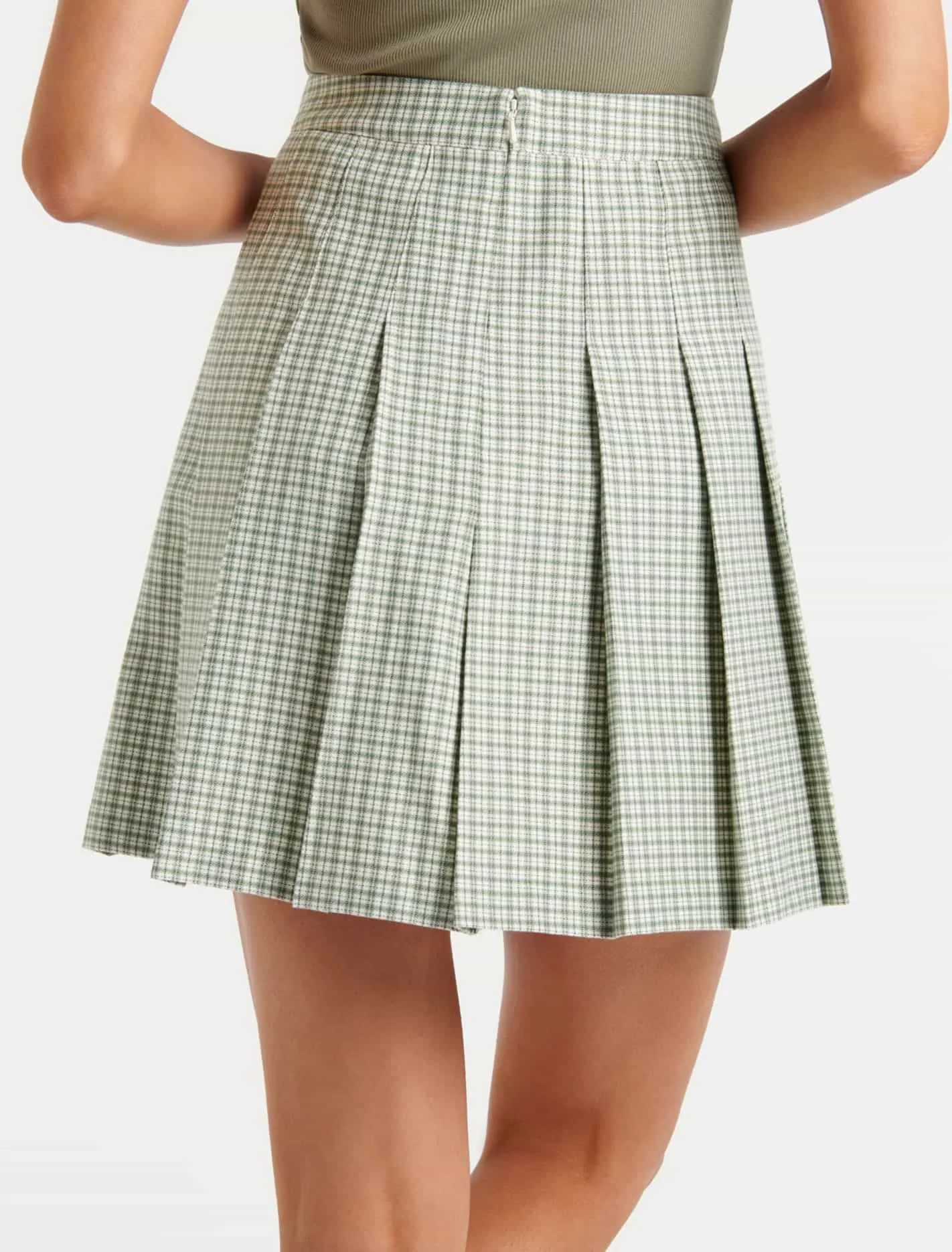 Brandi Check Kilt Mini Skirt