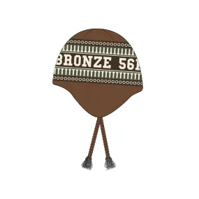 Bronze x Huf Flap Beanie | Brown
