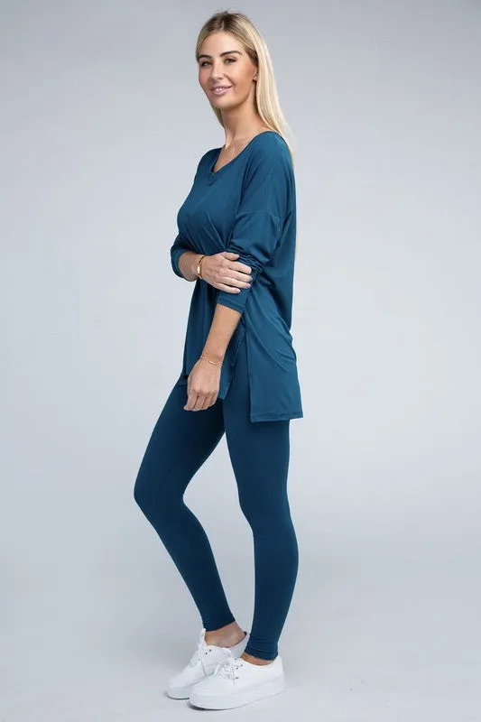 Brushed Microfiber Loungewear Set