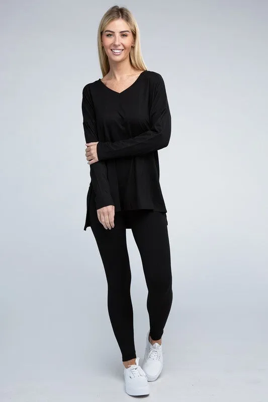 Brushed Microfiber Loungewear Set