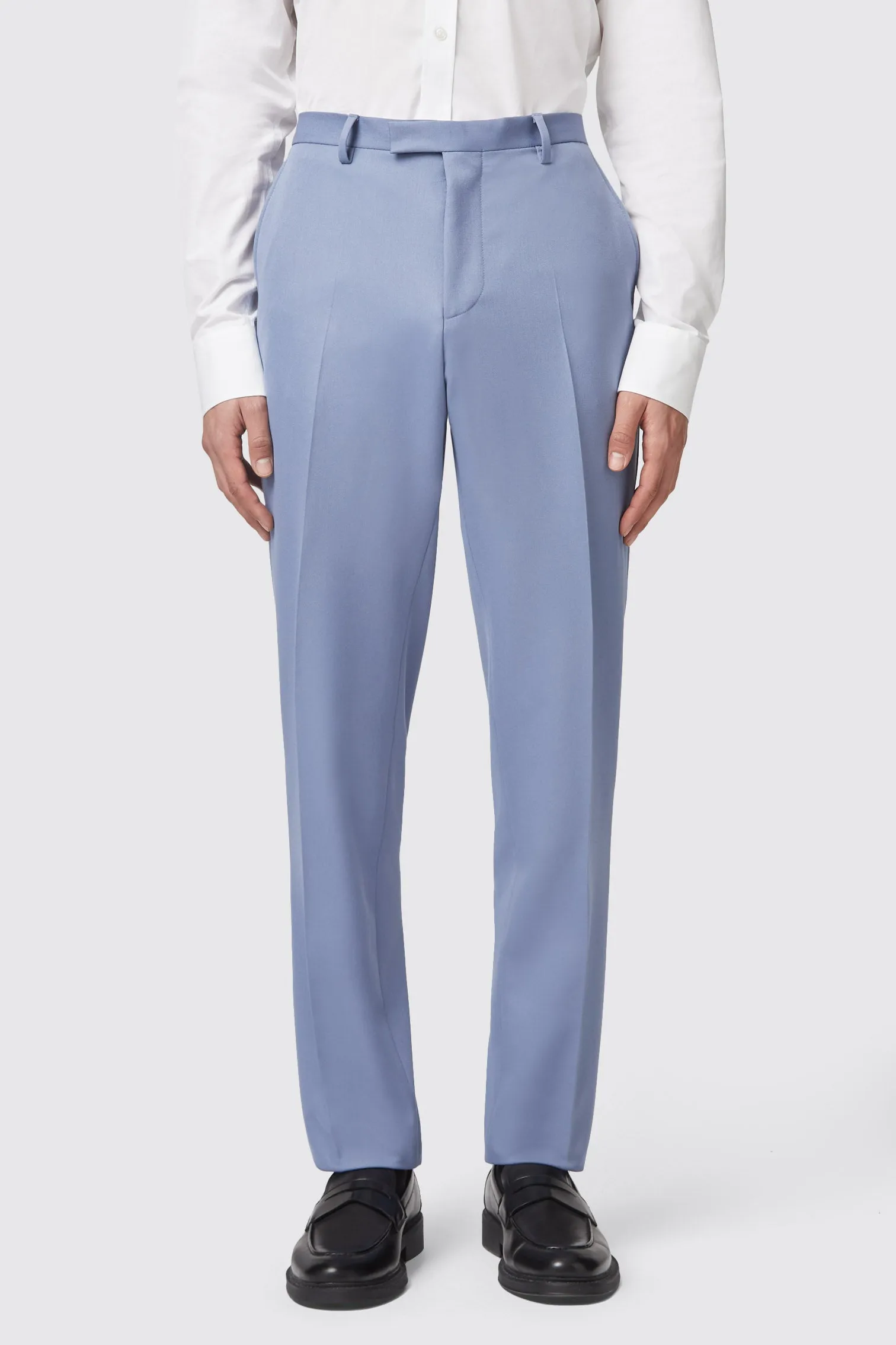 Buscot Slim Fit Blue Trousers
