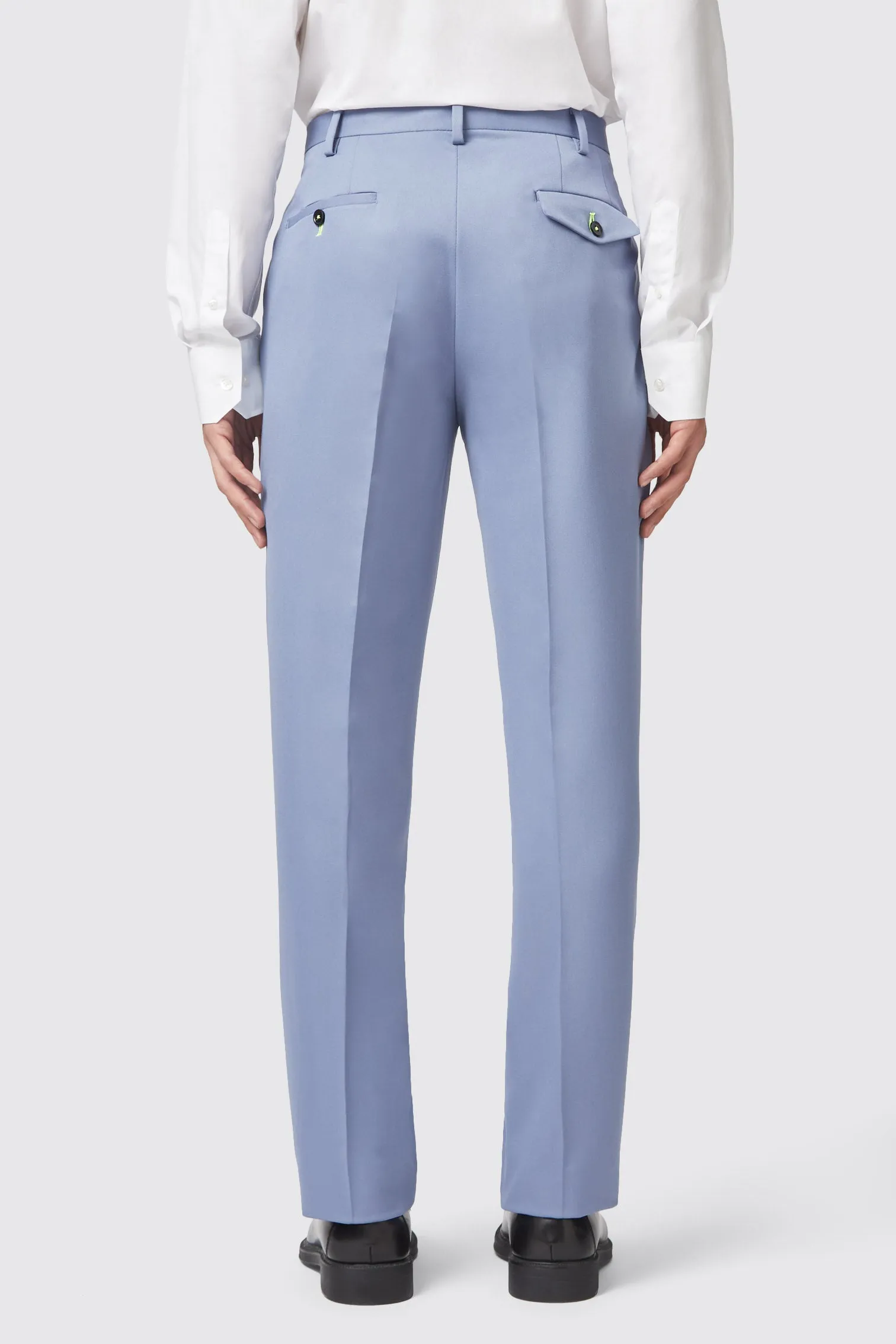 Buscot Slim Fit Blue Trousers