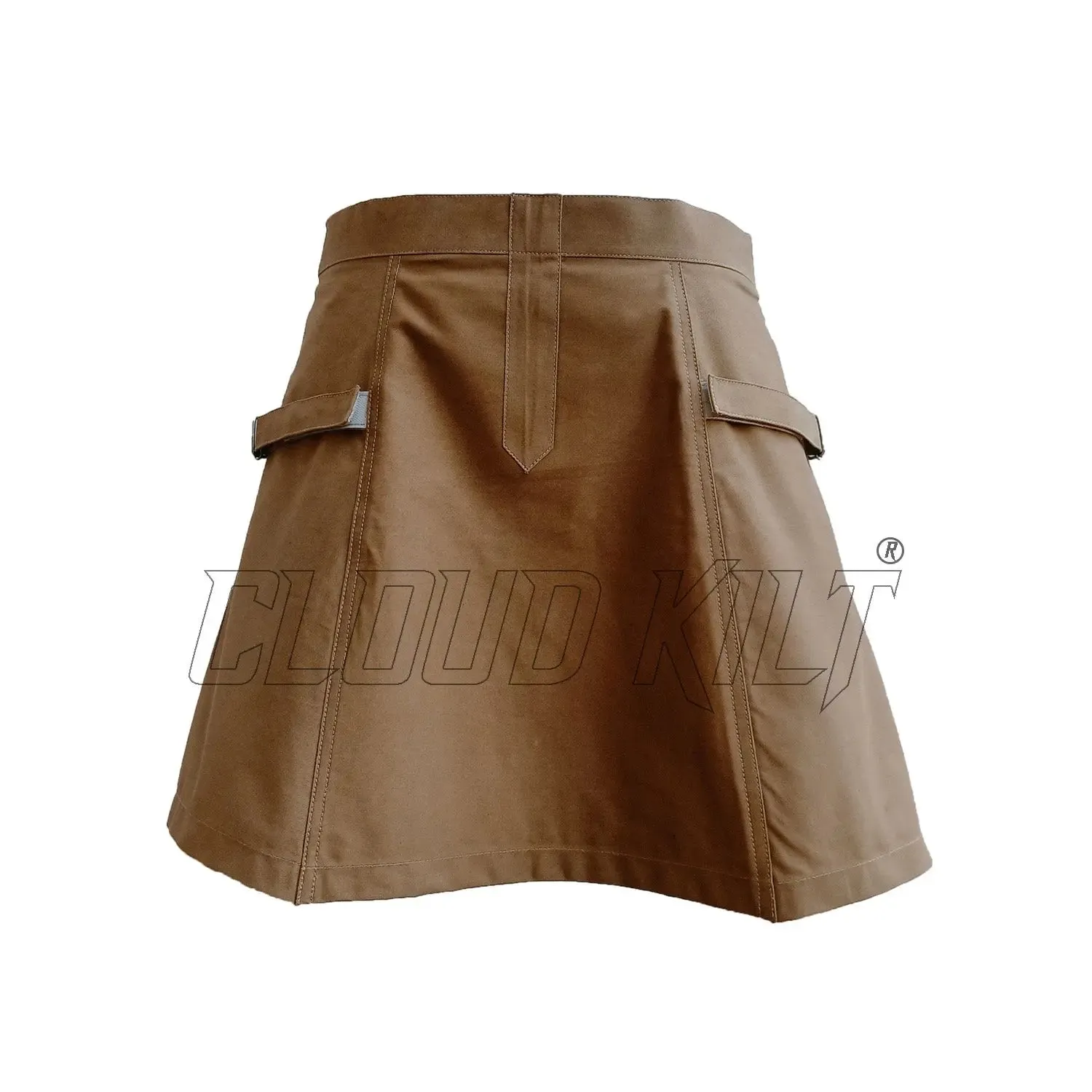 Camel Color Women Fashion Kilt