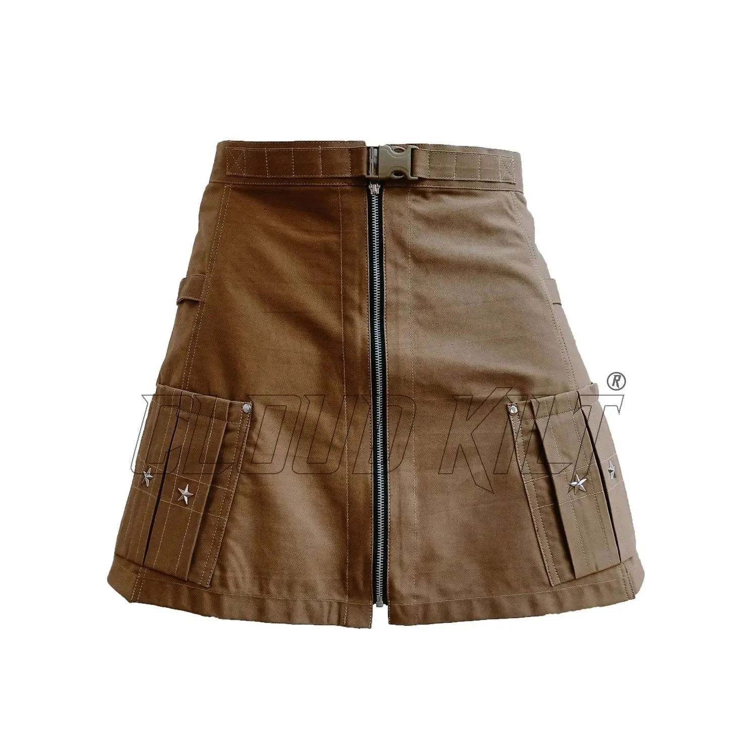 Camel Color Women Fashion Kilt