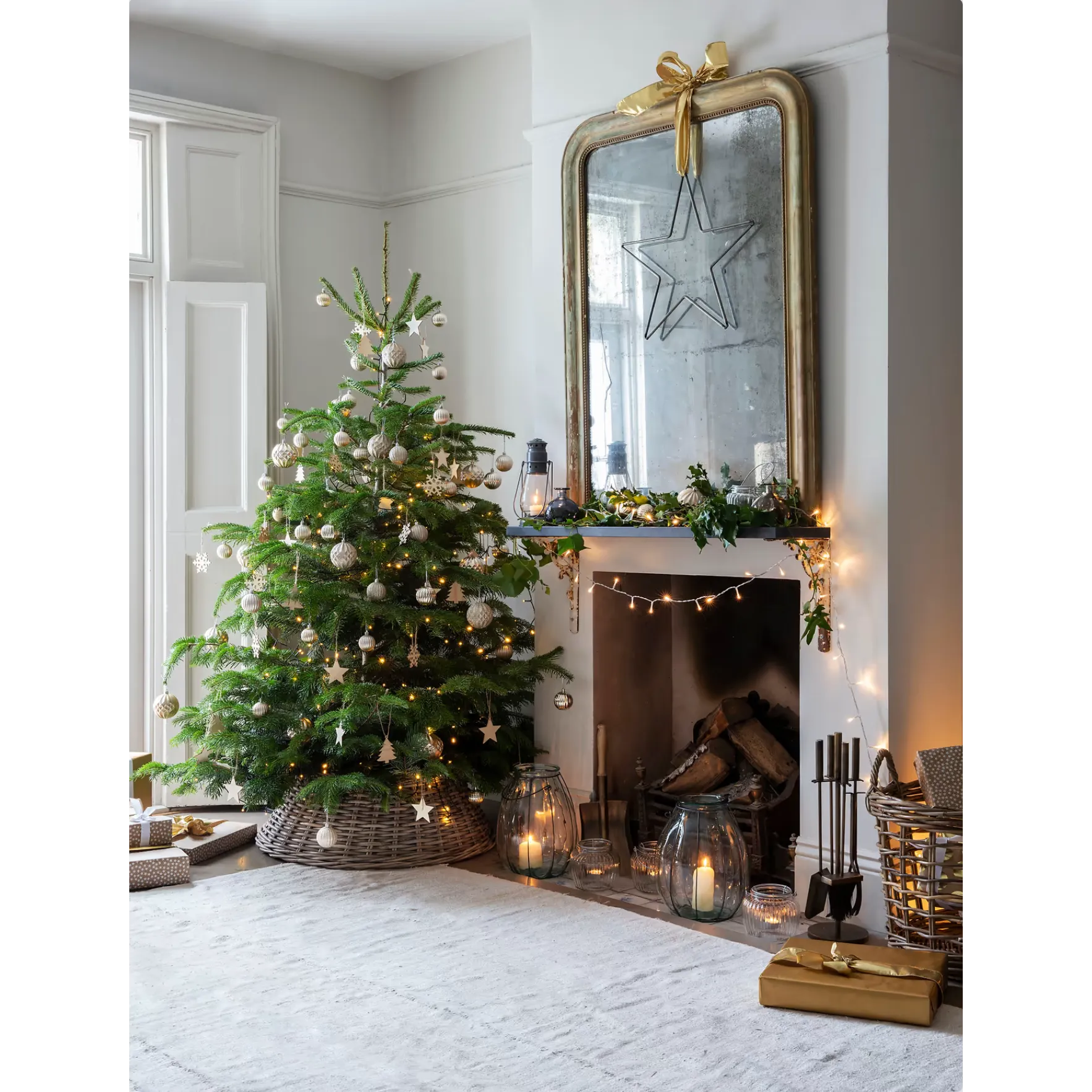 Christmas Tree Skirt Large Natural