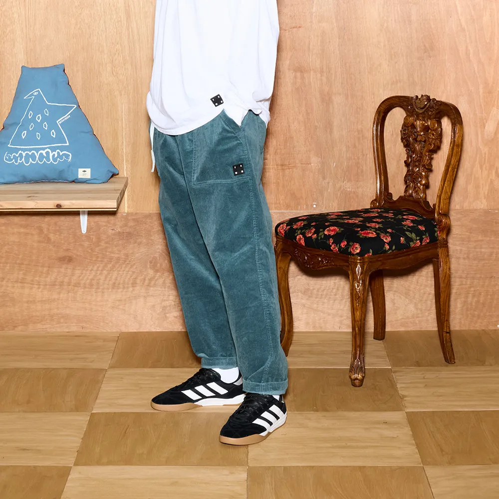 CITY WORK 'CORDUROY' PANTS -VIRIDIAN BLUE- L