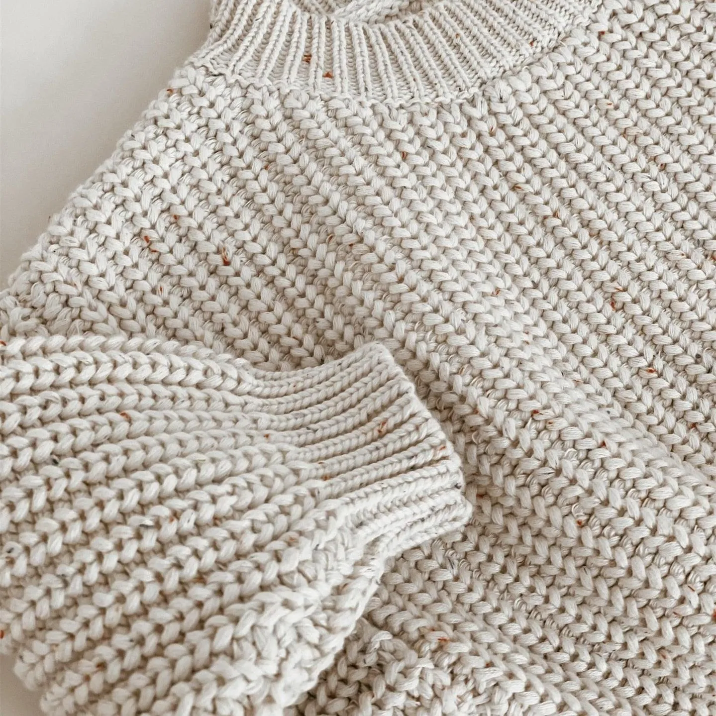 Colorful Speckled Knit Oversized Sweater