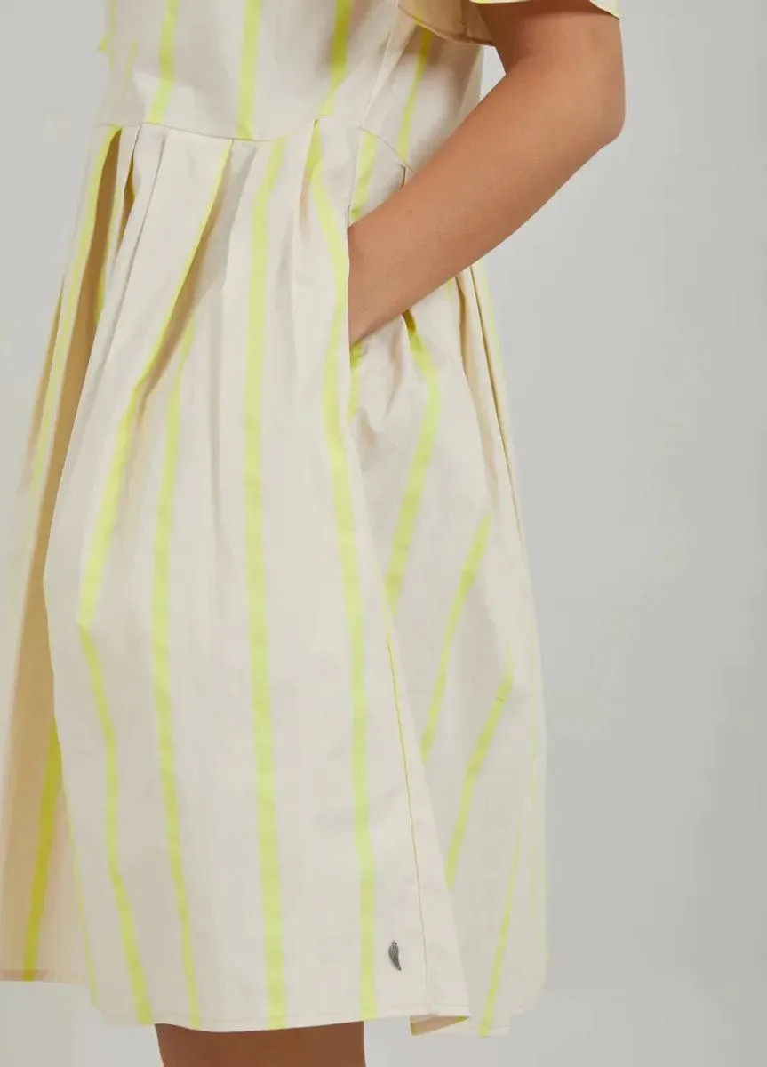 Coster Dress With Yellow Stripes