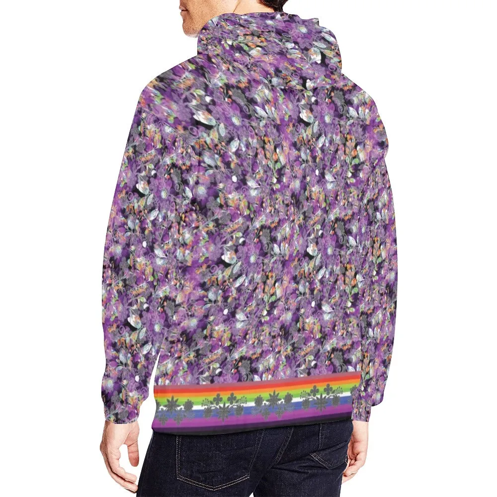 Culture in Nature Purple Hoodie for Men (USA Size)