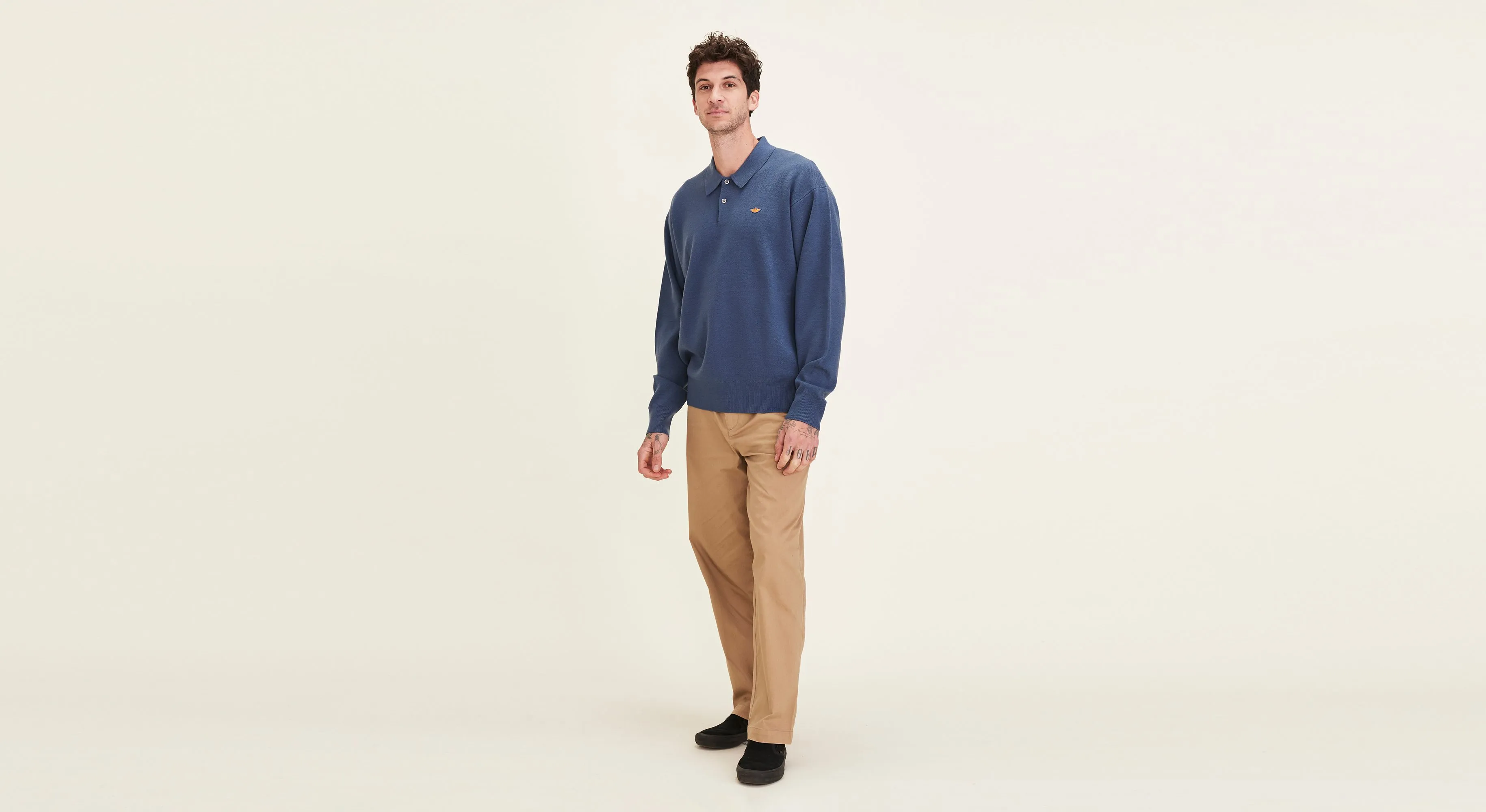 Dandois x Dockers® Sweater Polo, Relaxed Fit