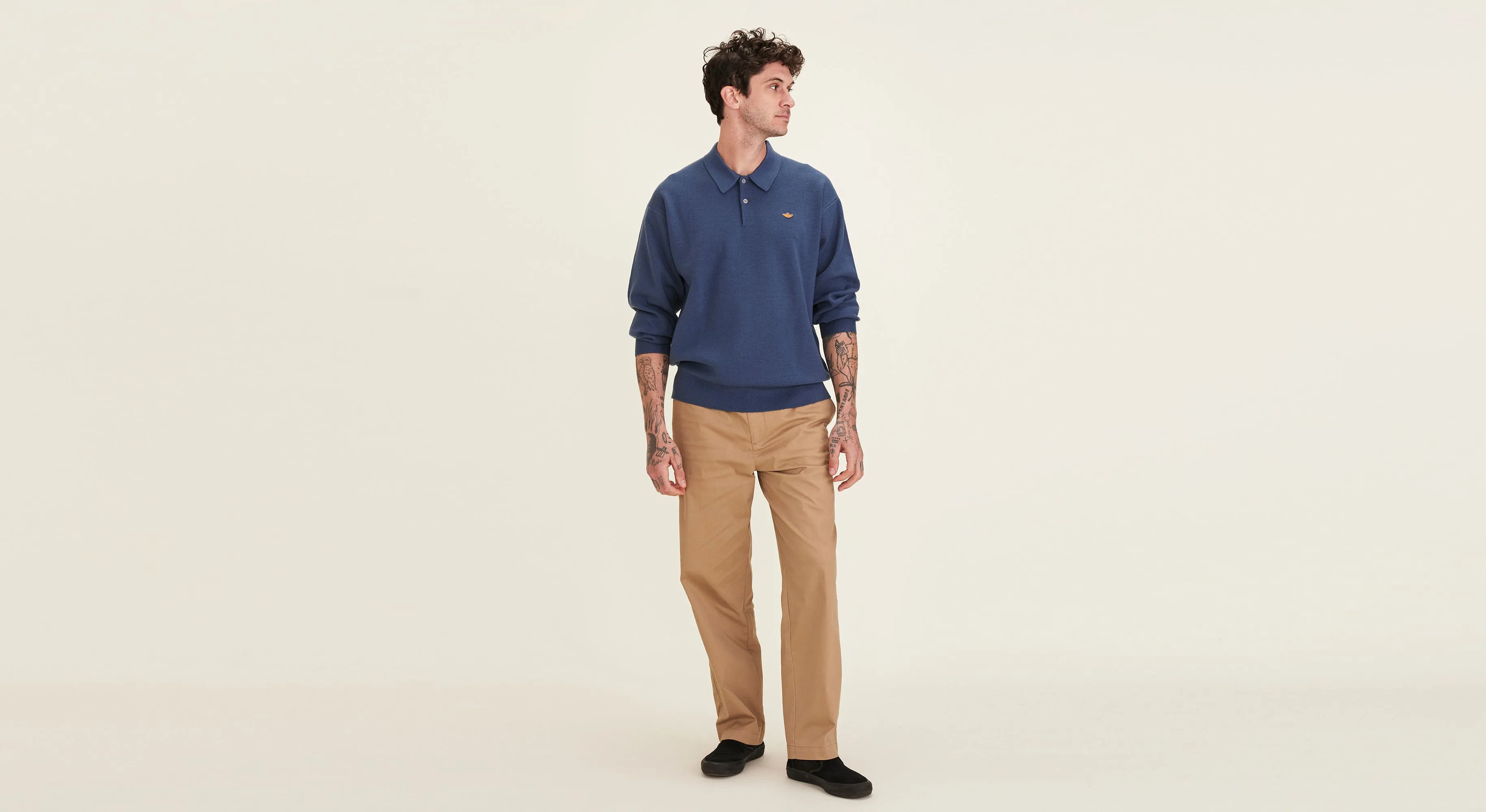 Dandois x Dockers® Sweater Polo, Relaxed Fit