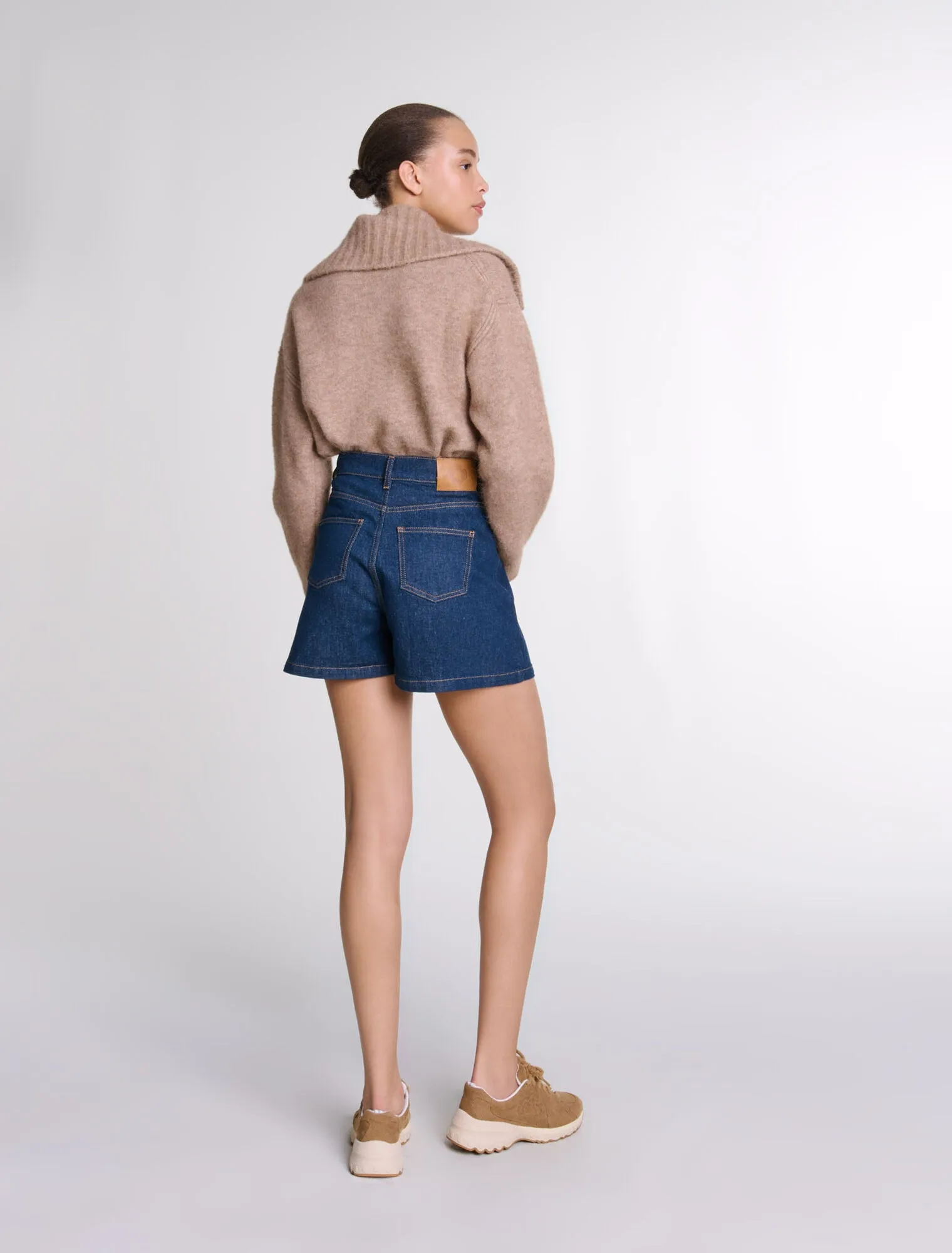 Denim skort