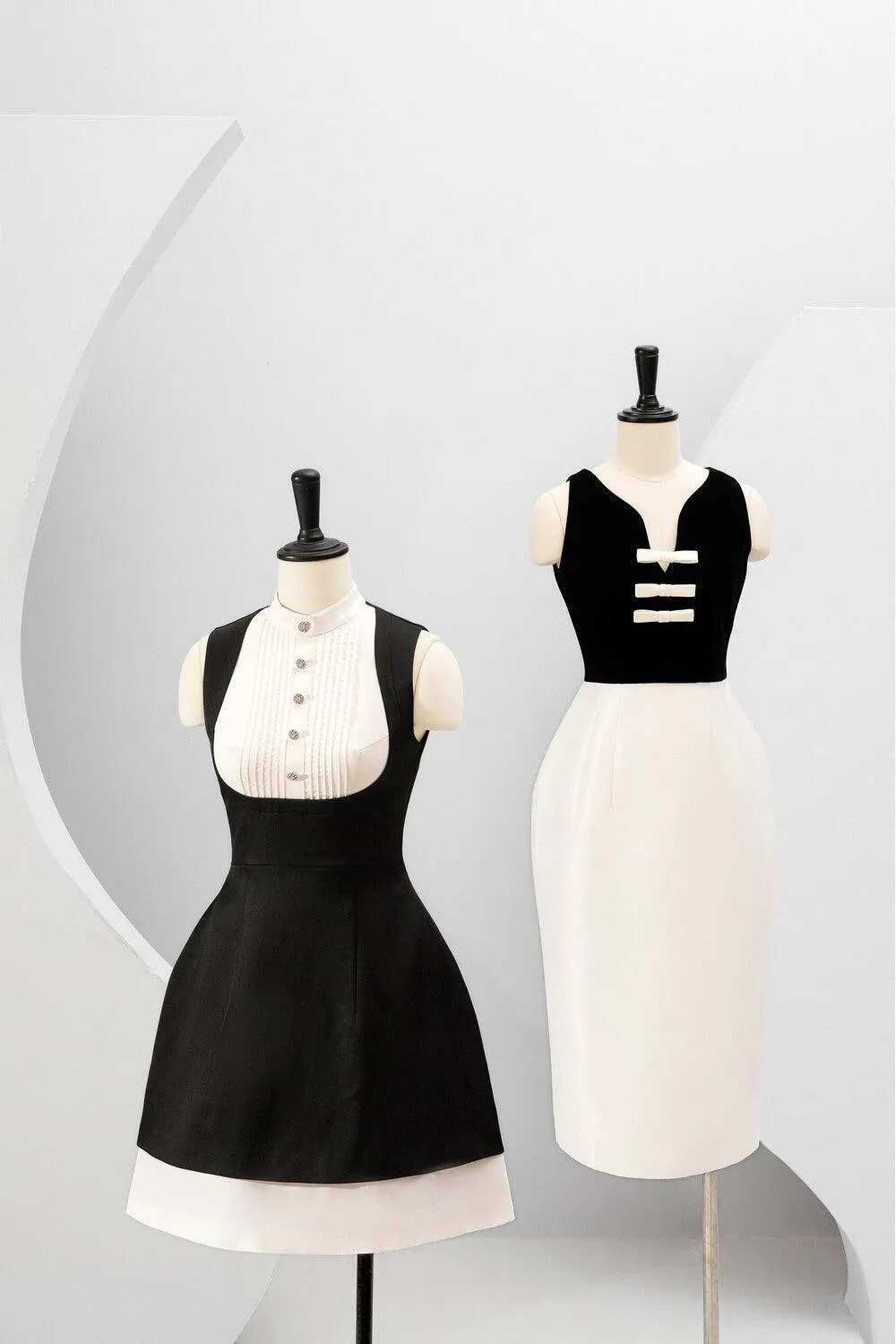 Dorothy Pleated Bib Dress