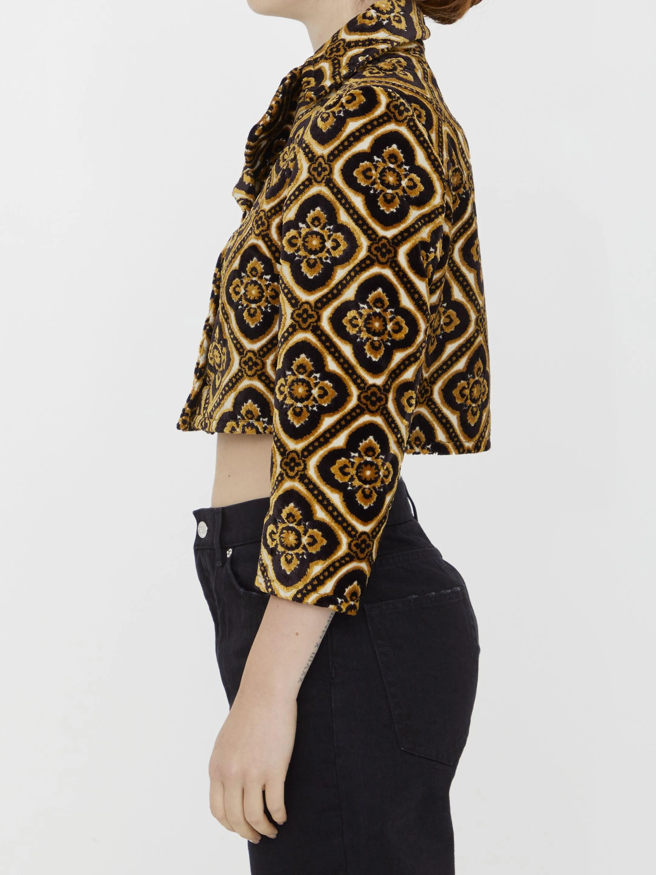 Etro Velvet Cropped Jacket
