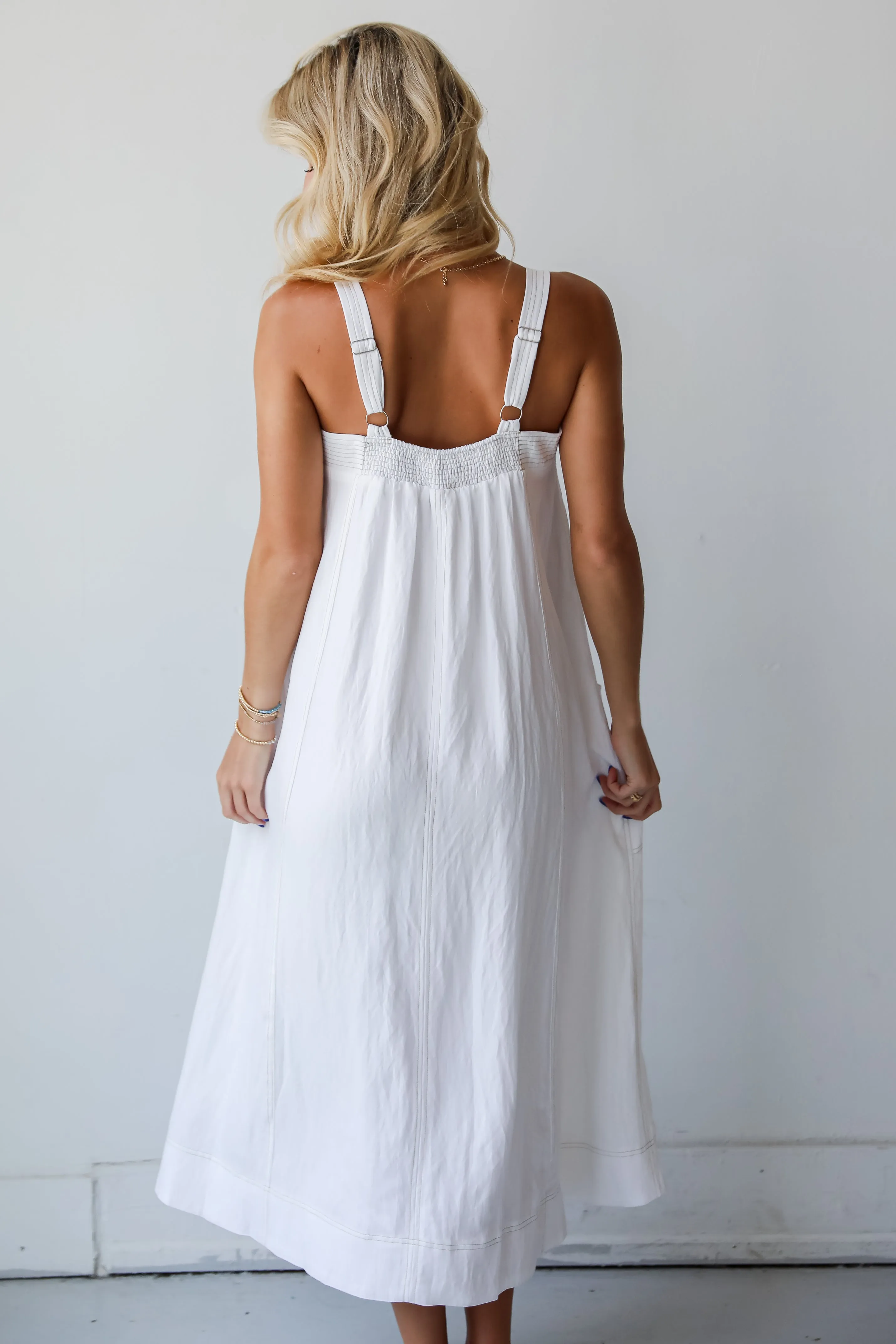 FINAL SALE - Deluxe Vision Off White Maxi Dress