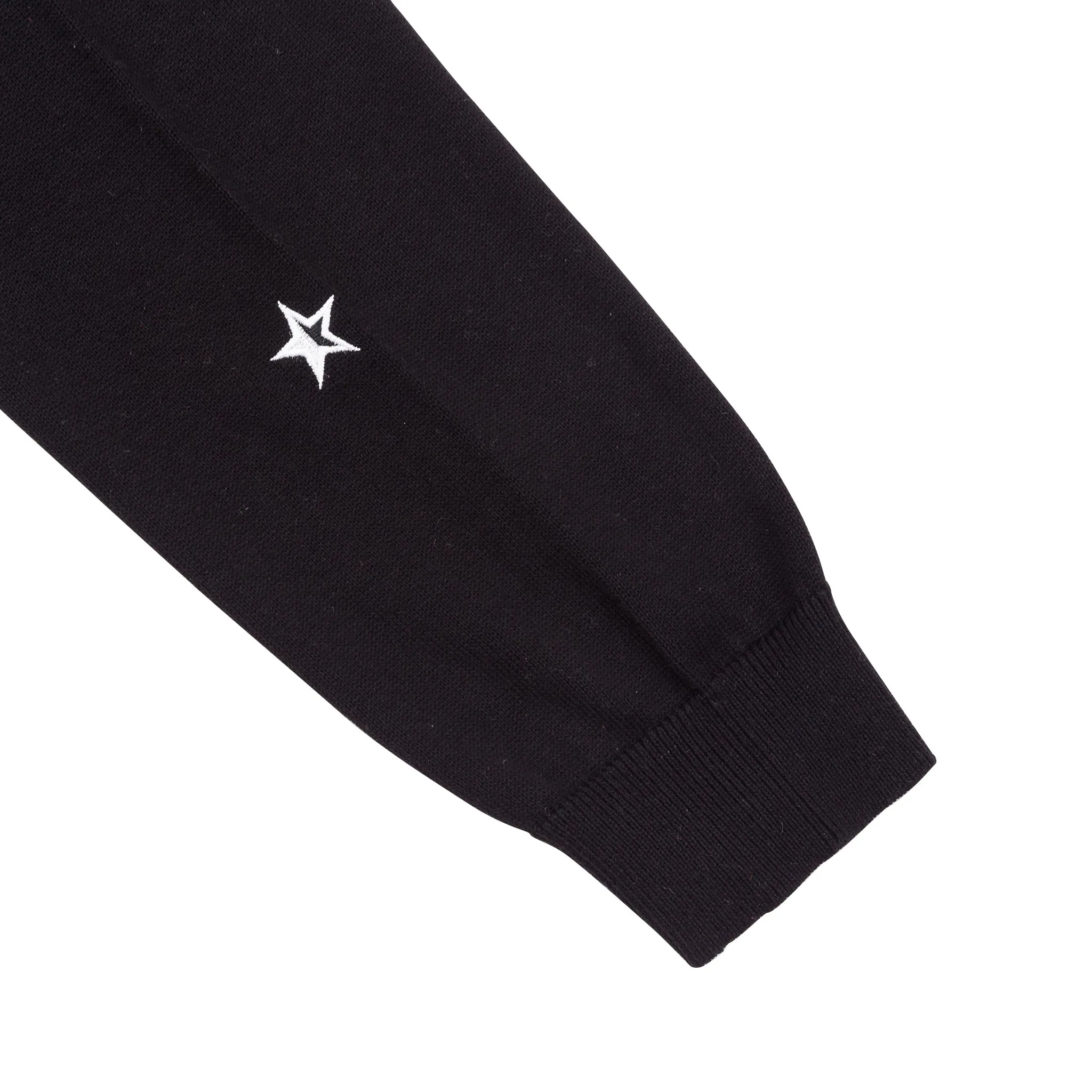 Fine Cut Knitted Polo - Black