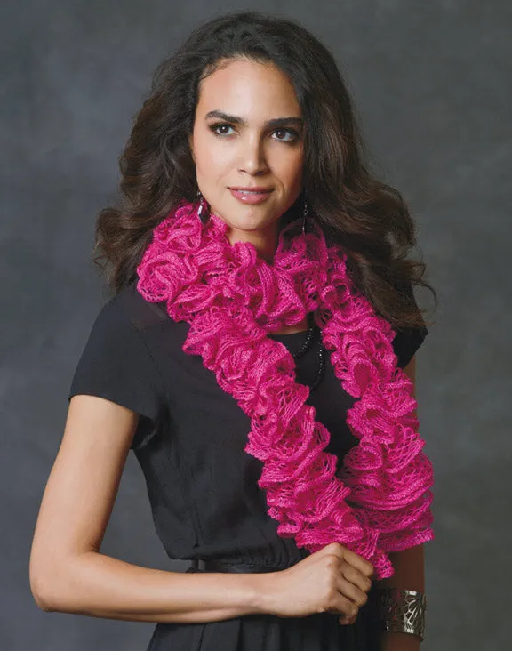 Free Knit or Crochet Ruffle Scarf Pattern
