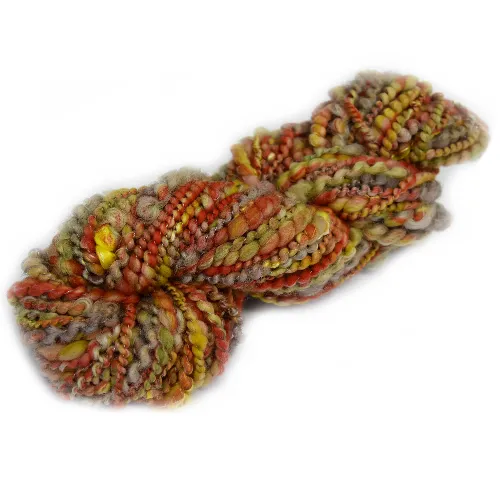 Hand Spun Art Yarn Autumn Tones 12304