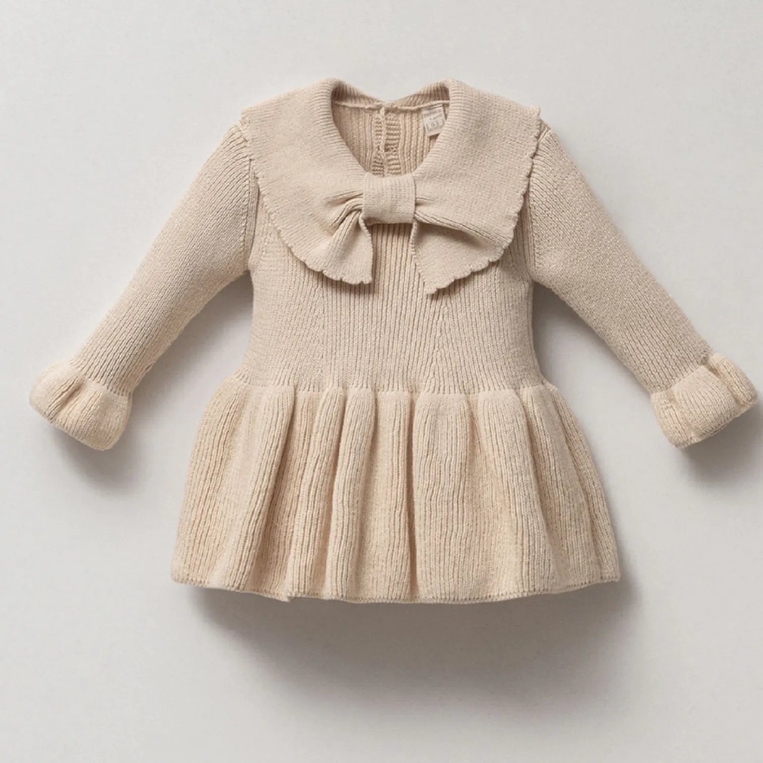 Knitted bow dress