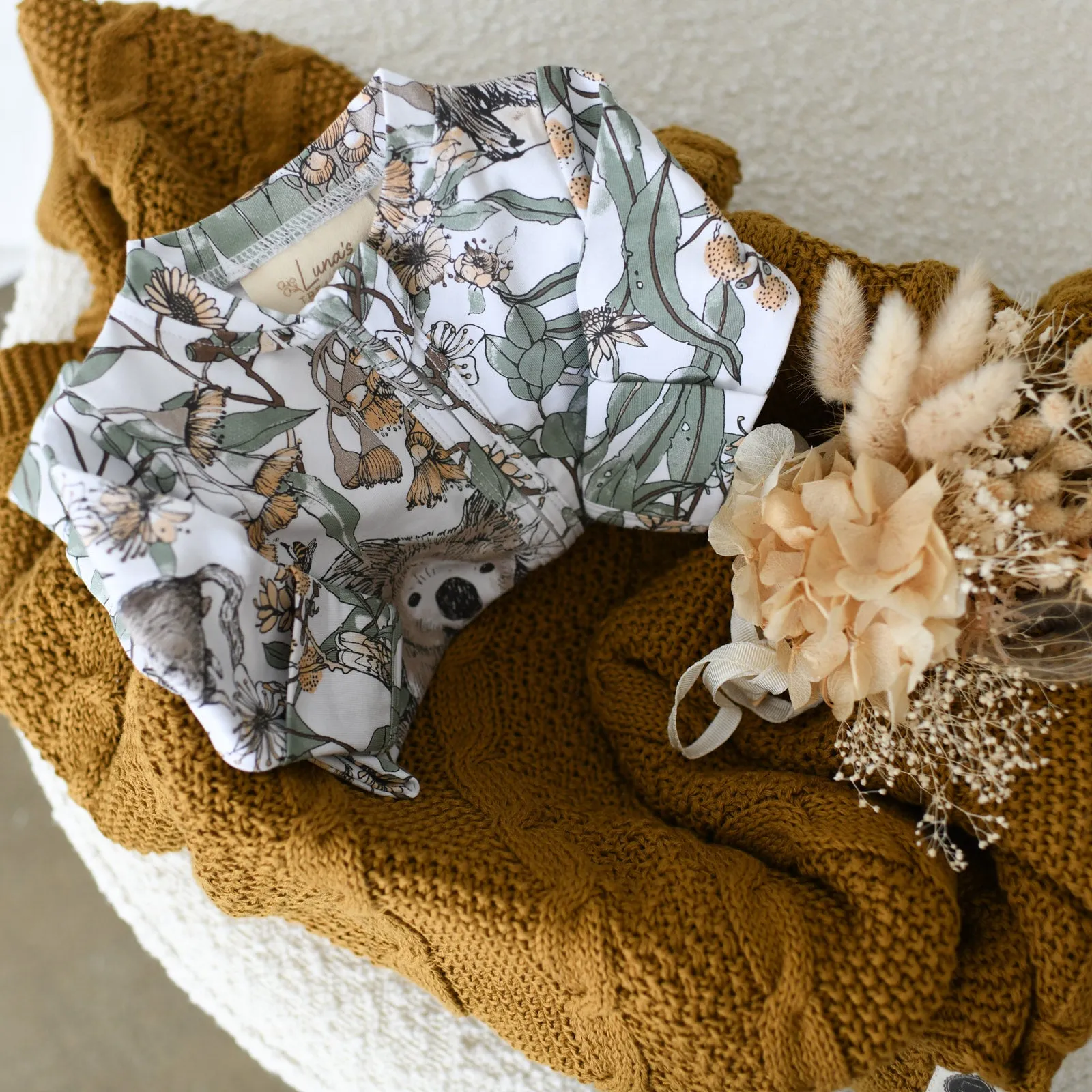 KOKO organic cotton zipsuit