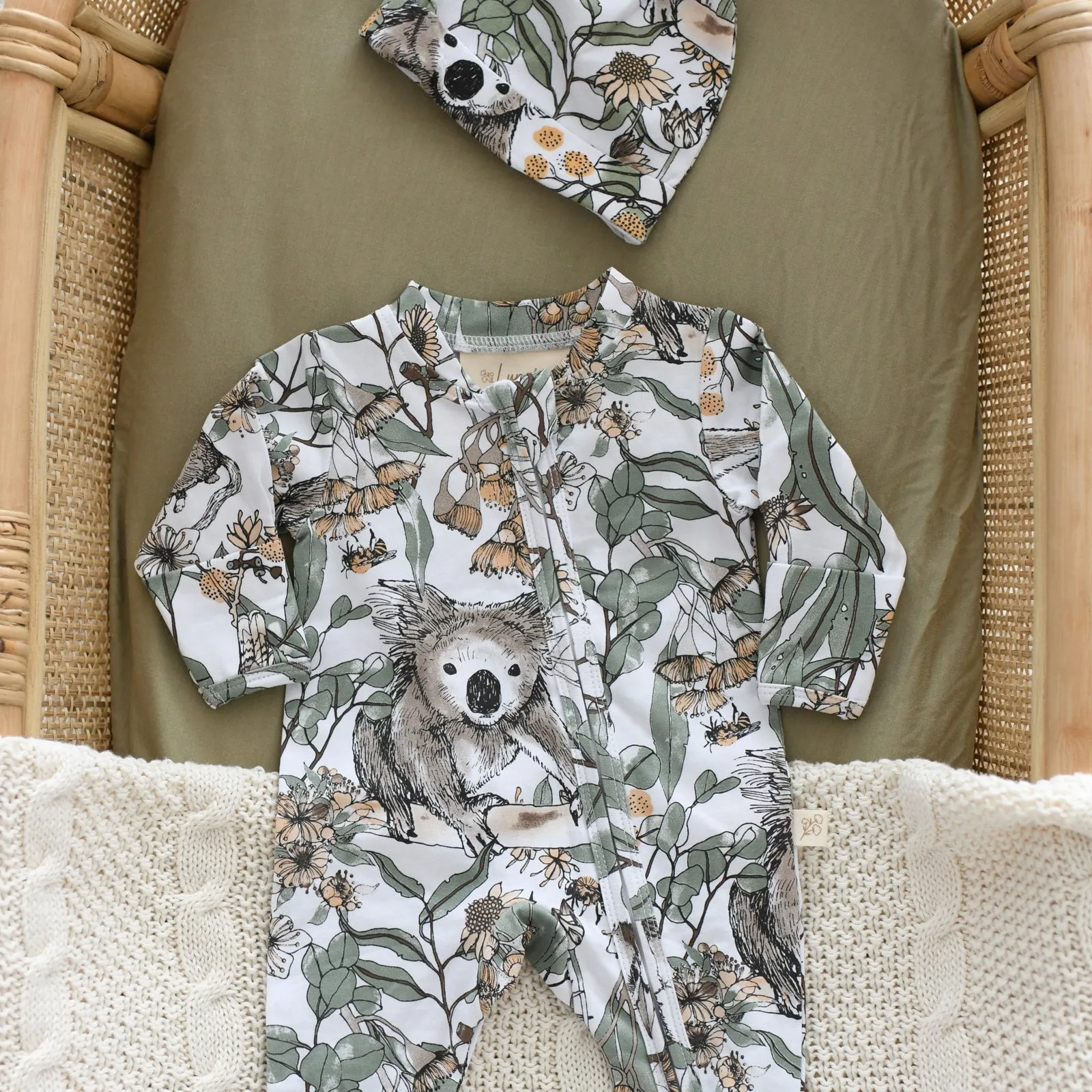 KOKO organic cotton zipsuit
