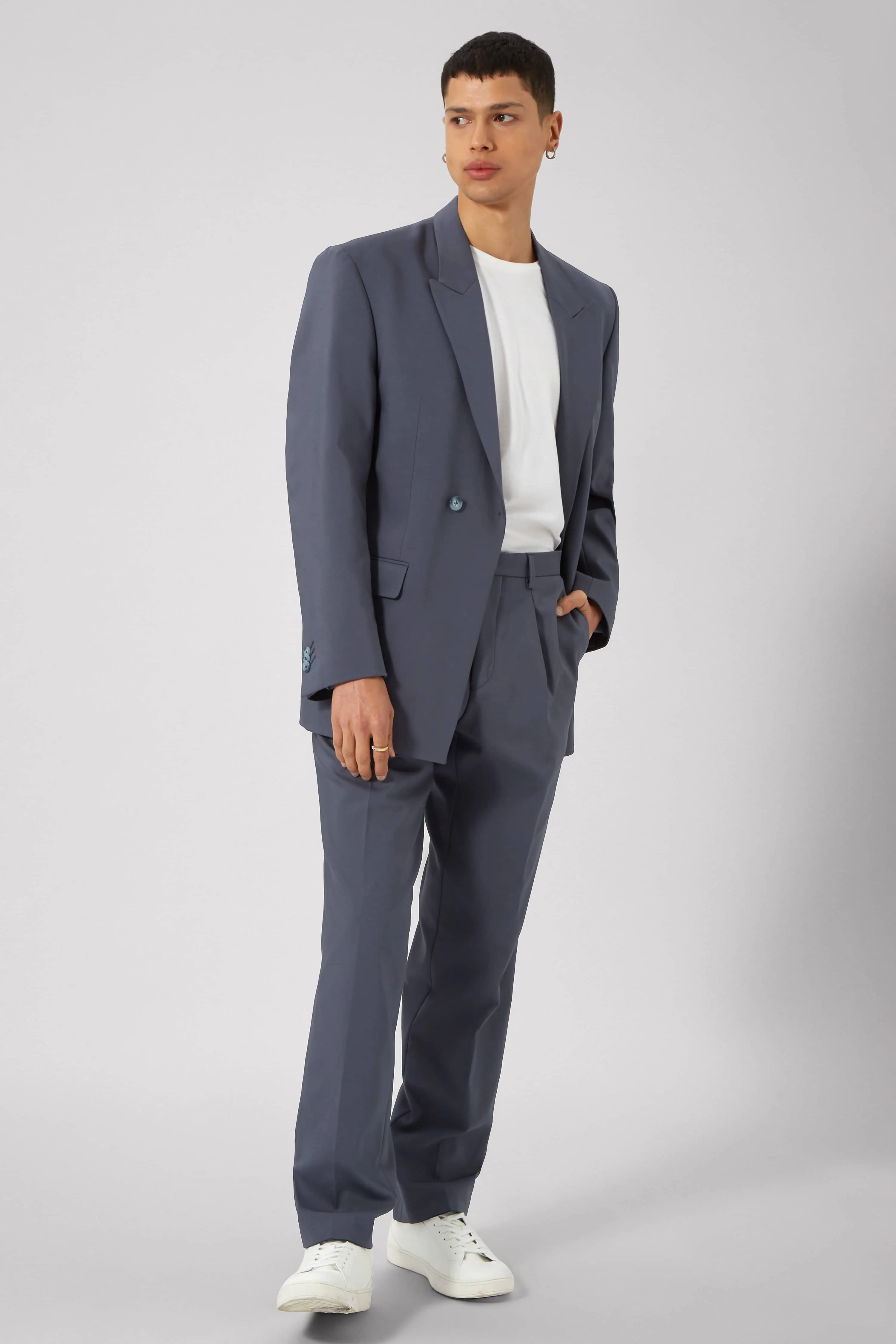 Lavoir Oversized Blue Cotton Trousers - ARCHIVE