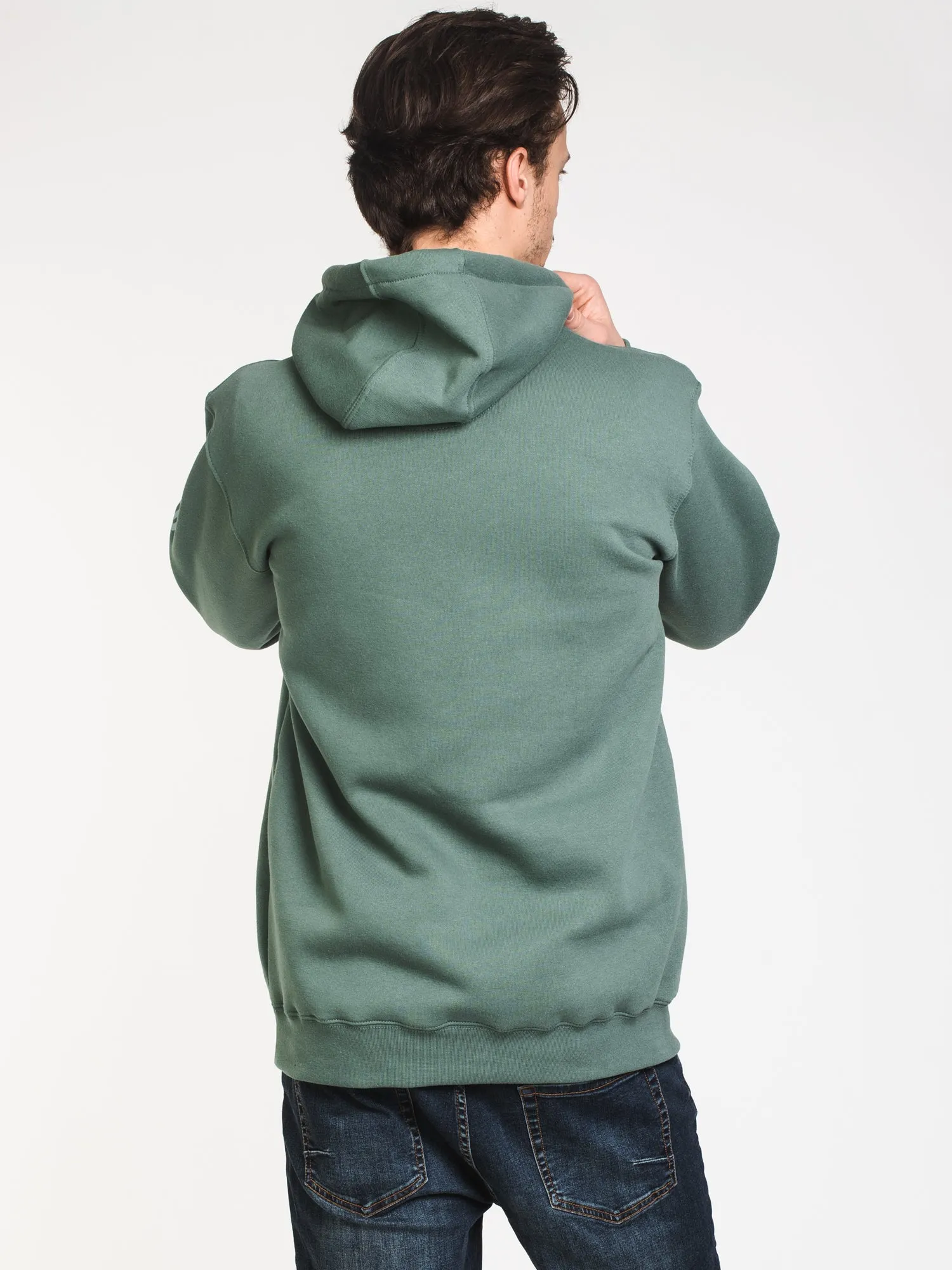 MENS CARHARTT SLV PULLOVER HOODIE - GREEN - CLEARANCE