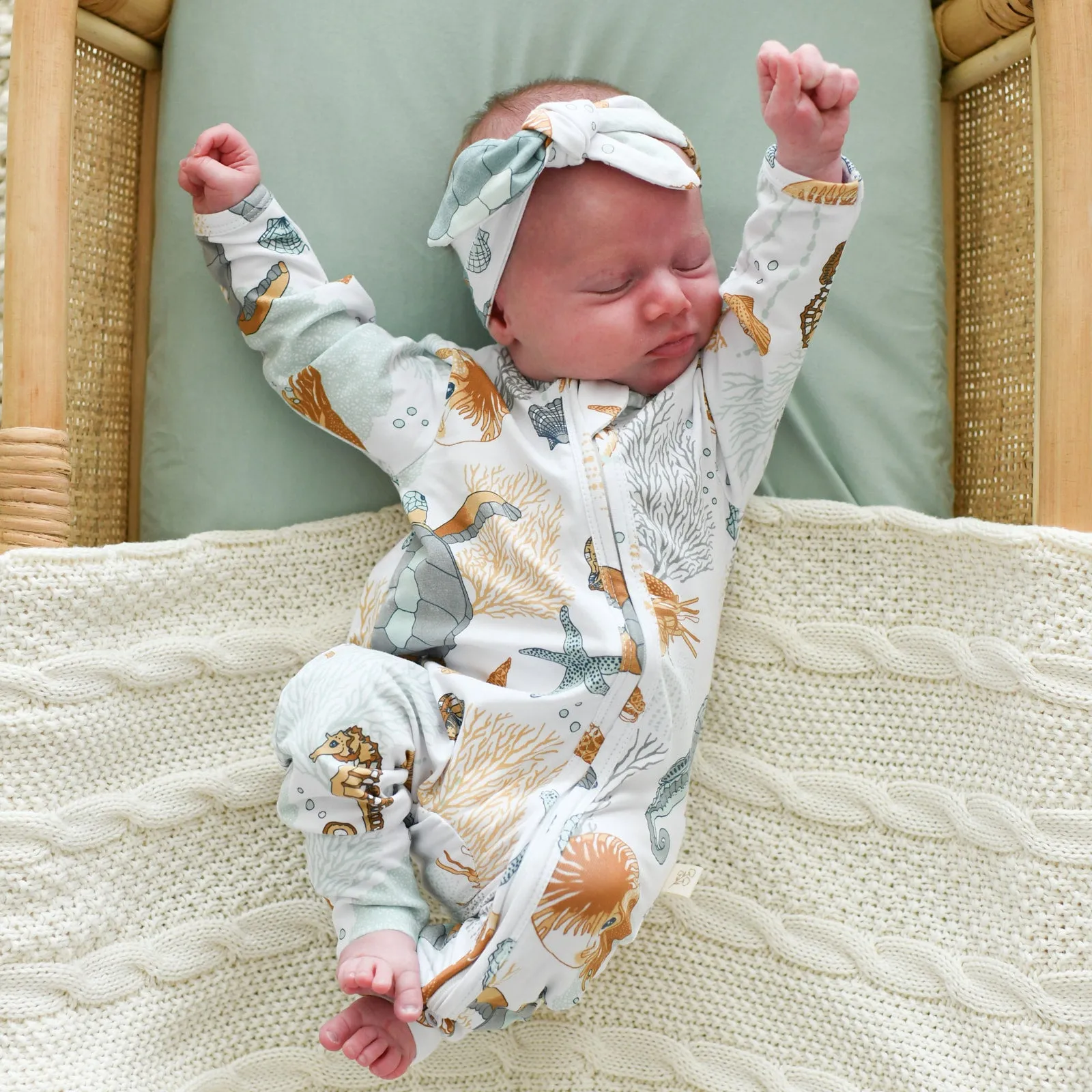 NAUTILUS organic cotton zipsuit