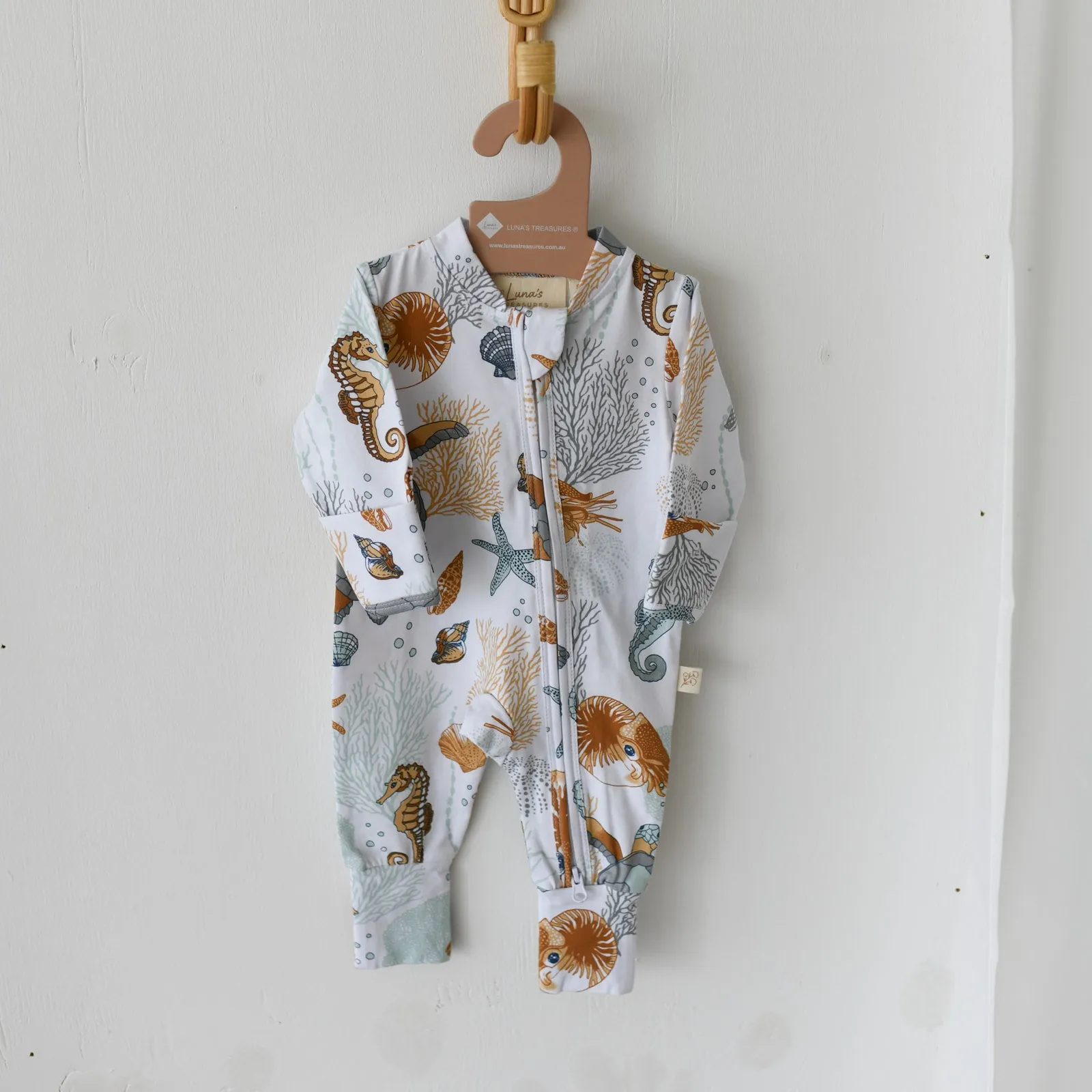 NAUTILUS organic cotton zipsuit