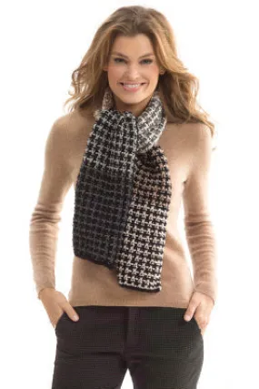 Neck's Best Thing Level 2 Knit Neutral Slip Stitch Scarf (Knit) - Version 1