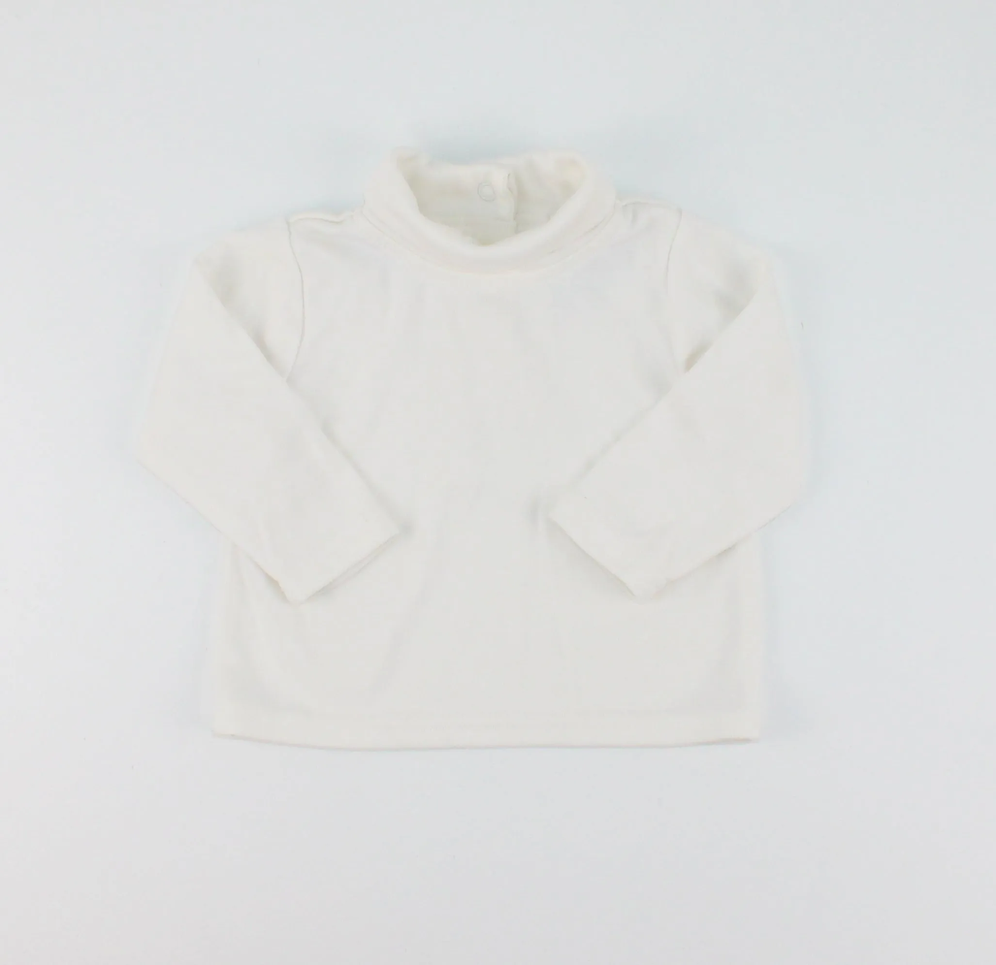 NICOLE MILLER WHITE TURTLENECK TOP 6-9M PRE-LOVED