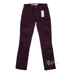 NWT Calvin Klein CK Women Stretch Corduroy Natural Waist Slim Fit Straight Pants