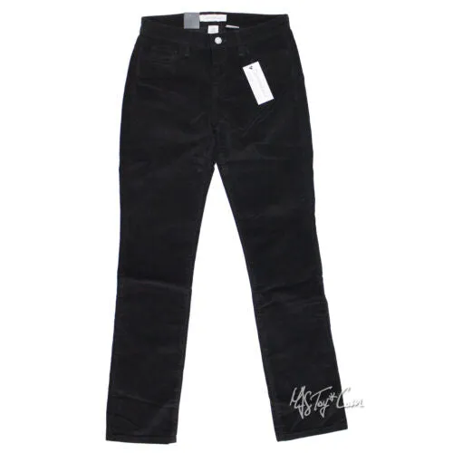 NWT Calvin Klein CK Women Stretch Corduroy Natural Waist Slim Fit Straight Pants
